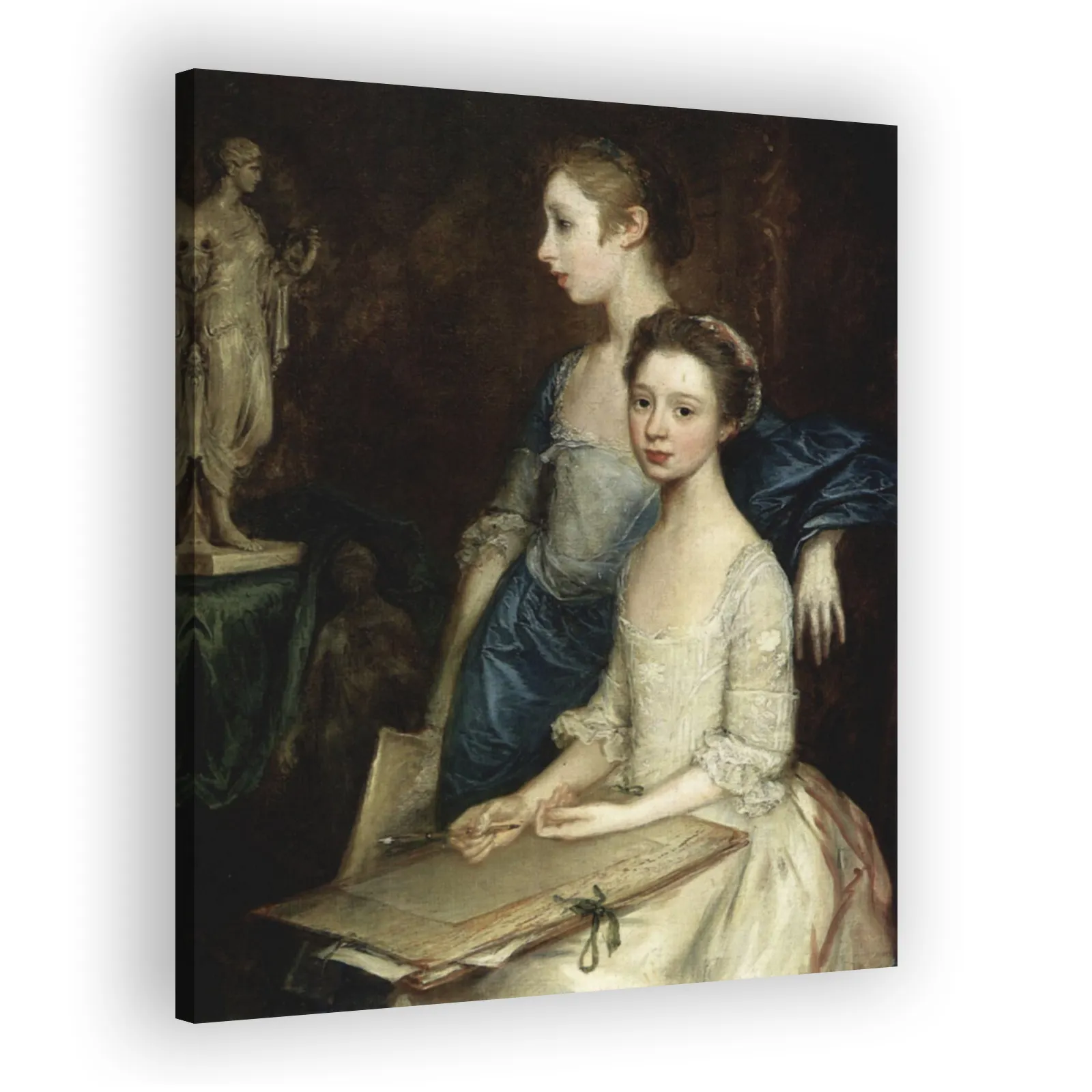 Portrait of the Artist's Daughters by Thomas Gainsborough - view 2 thumbnail