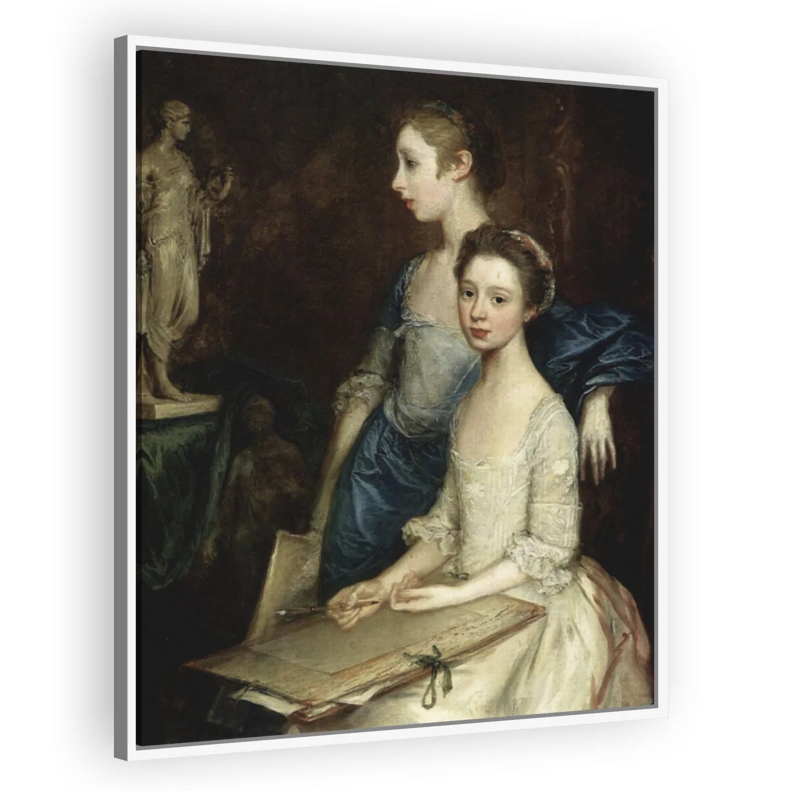 Portrait of the Artist's Daughters by Thomas Gainsborough - view 5 thumbnail