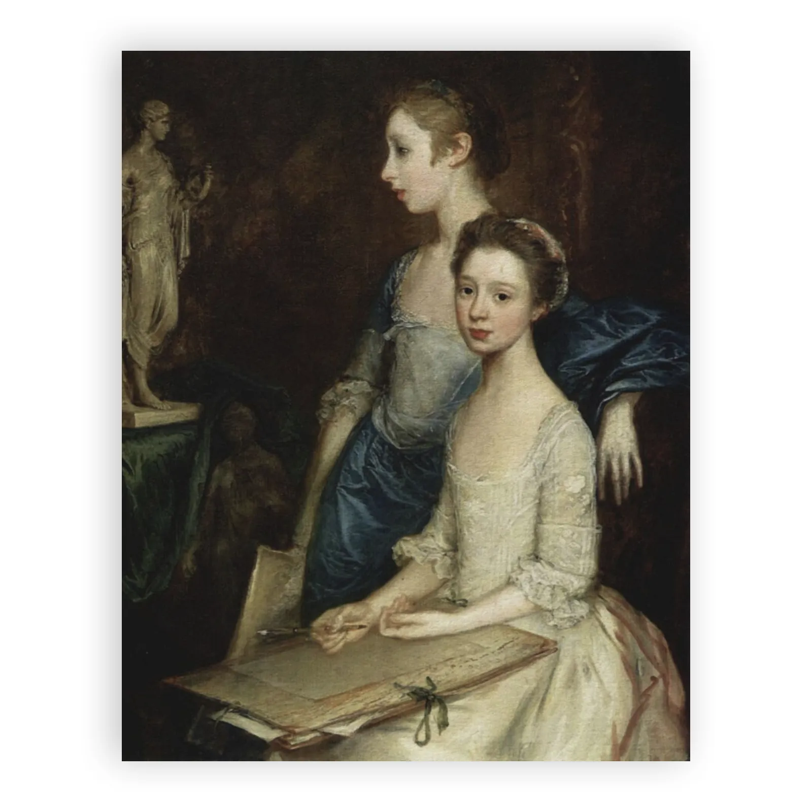 Portrait of the Artist's Daughters by Thomas Gainsborough - view 6 thumbnail