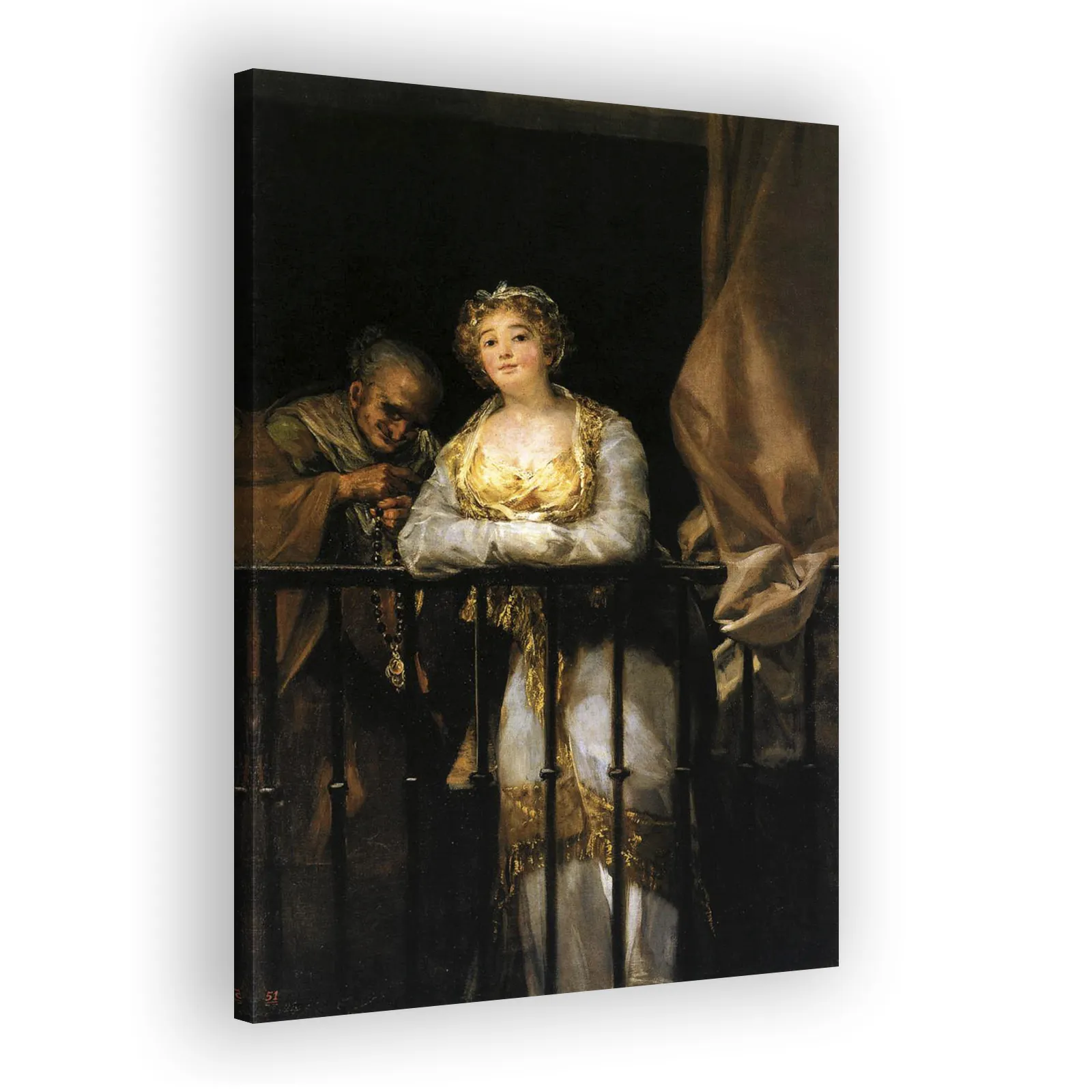 Maja and Celestine on the Balcony by Francisco Goya - view 2 thumbnail