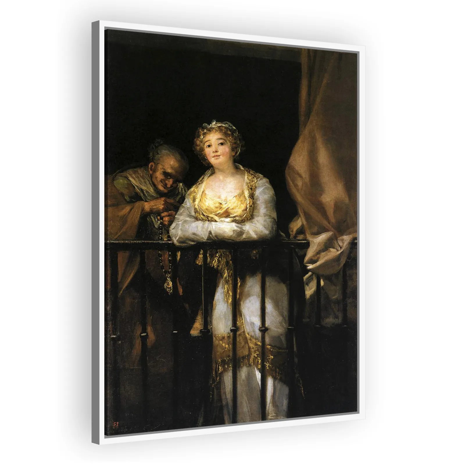 Maja and Celestine on the Balcony by Francisco Goya - view 5 thumbnail