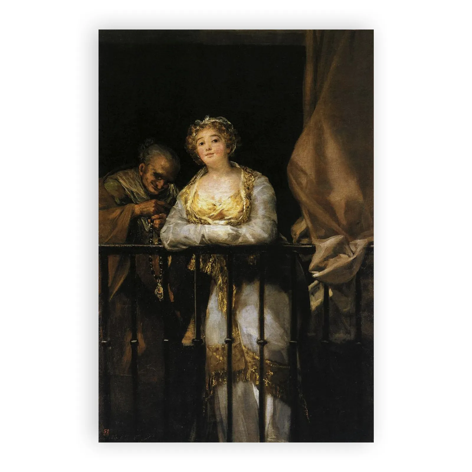 Maja and Celestine on the Balcony by Francisco Goya - view 6 thumbnail