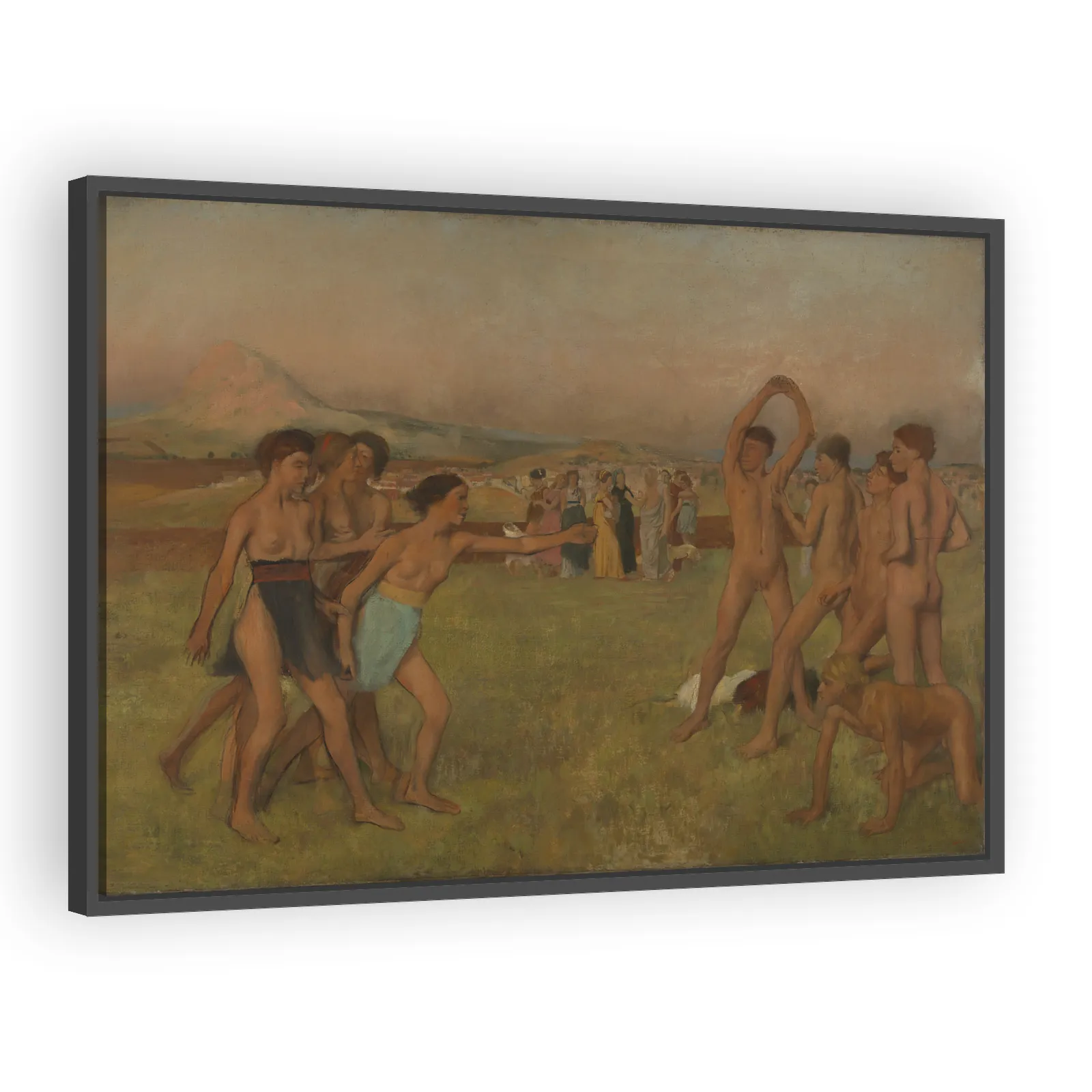 Young Spartans Exercising by Edgar Degas