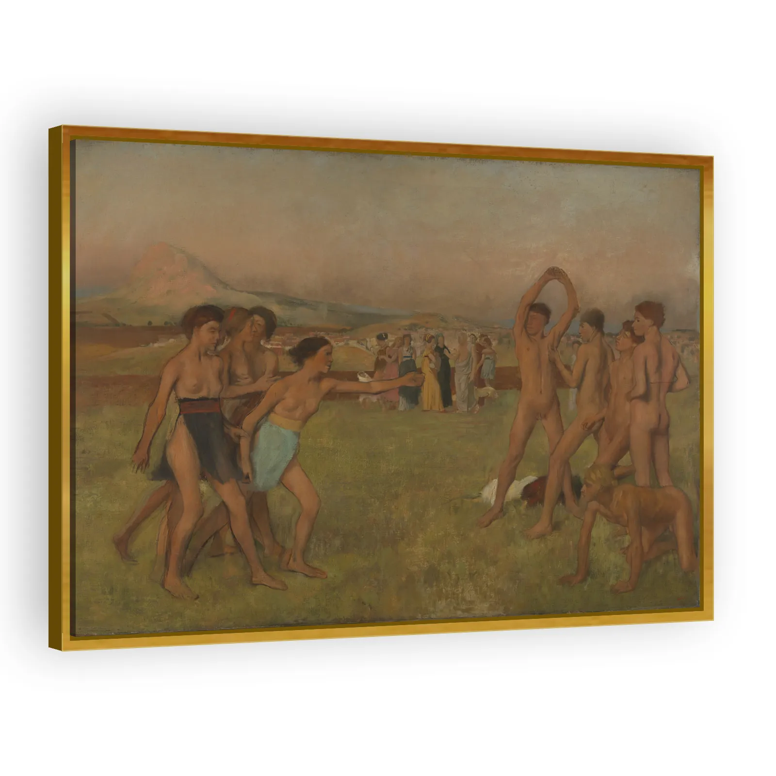 Young Spartans Exercising by Edgar Degas - view 3 thumbnail