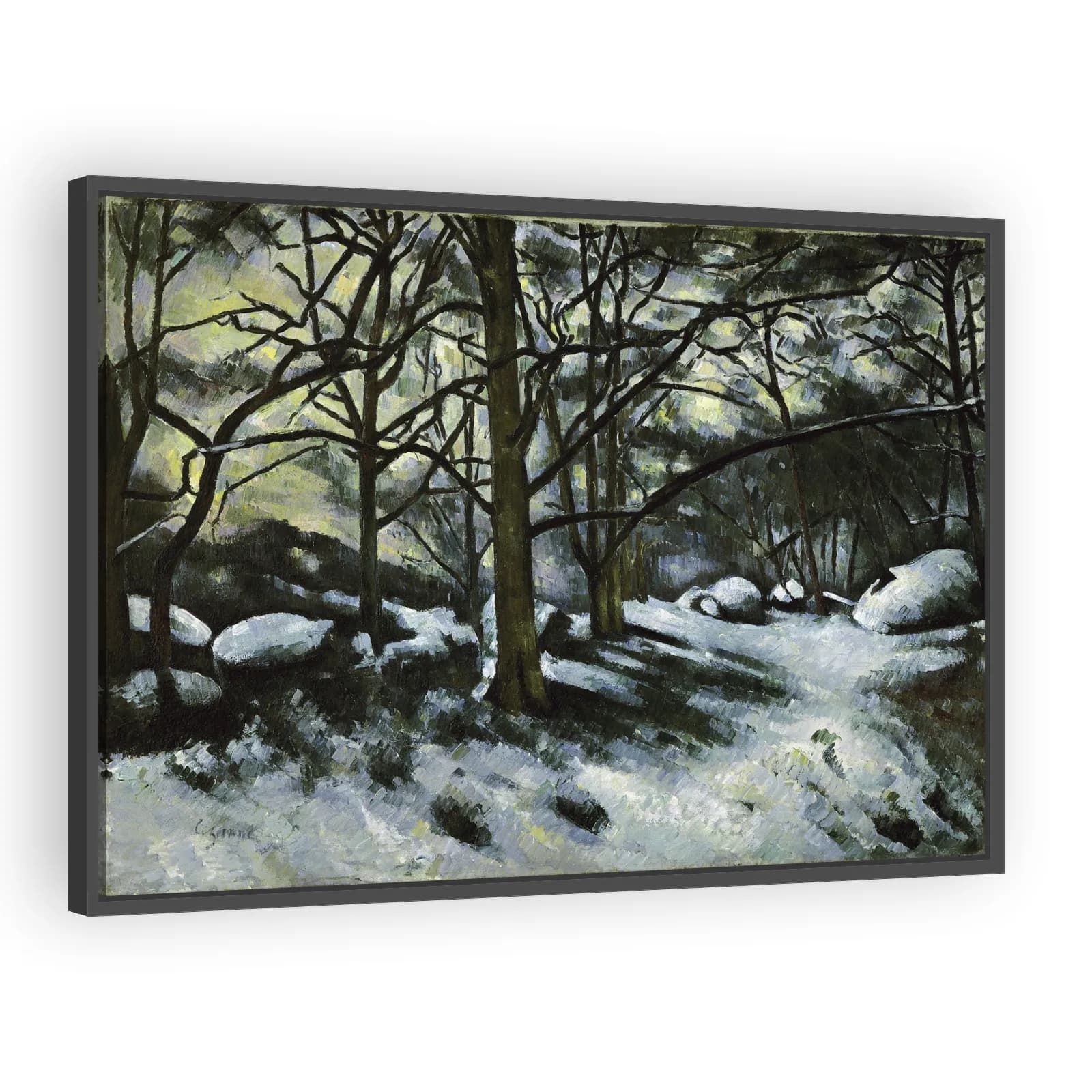Neige fondante à Fontainebleau (Melting Snow, Fontainebleau) by Paul Cezanne