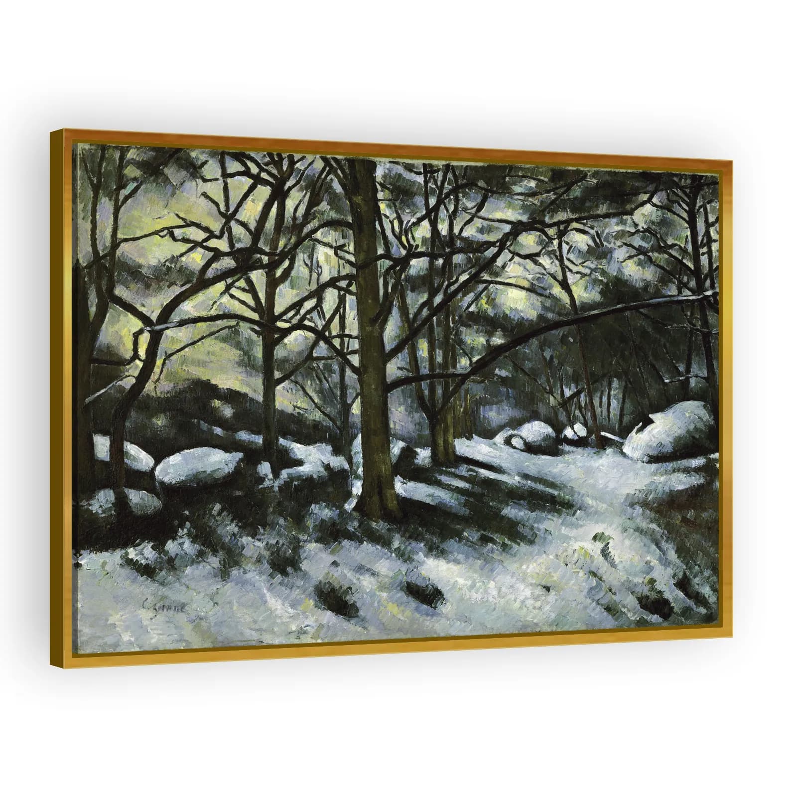 Neige fondante à Fontainebleau (Melting Snow, Fontainebleau) by Paul Cezanne - view 3 thumbnail