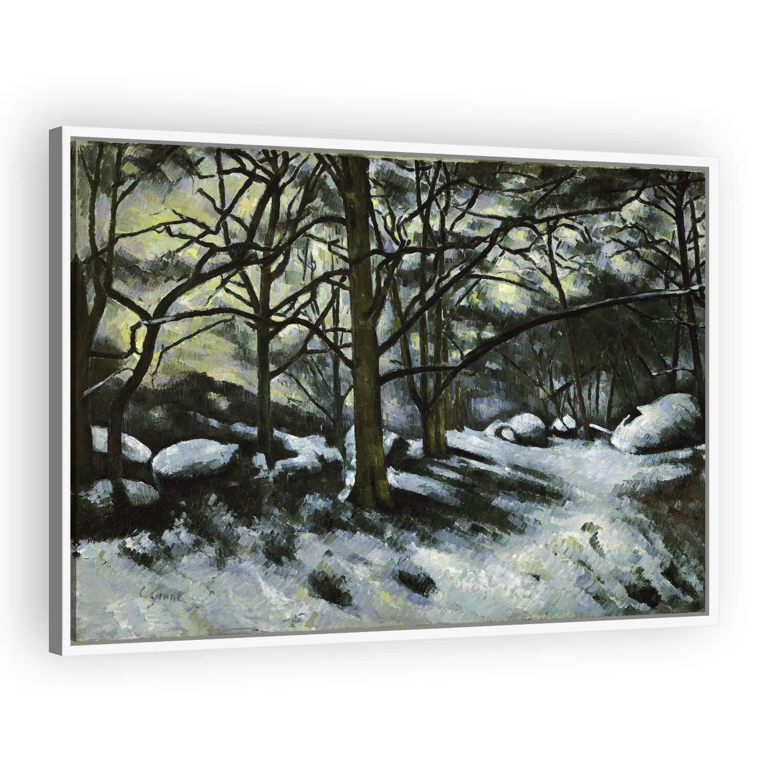 Neige fondante à Fontainebleau (Melting Snow, Fontainebleau) by Paul Cezanne - view 5 thumbnail