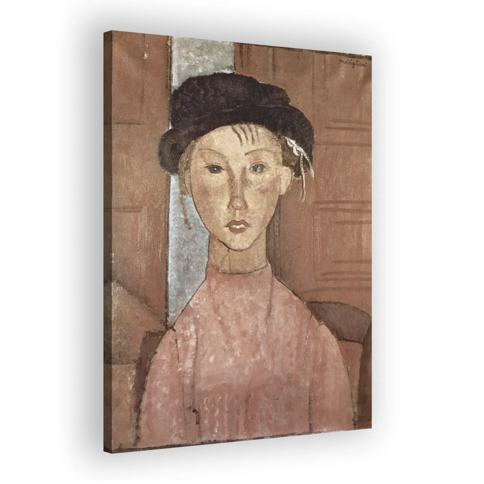 Mädchen mit Hut by Amedeo Modigliani - view 2 thumbnail