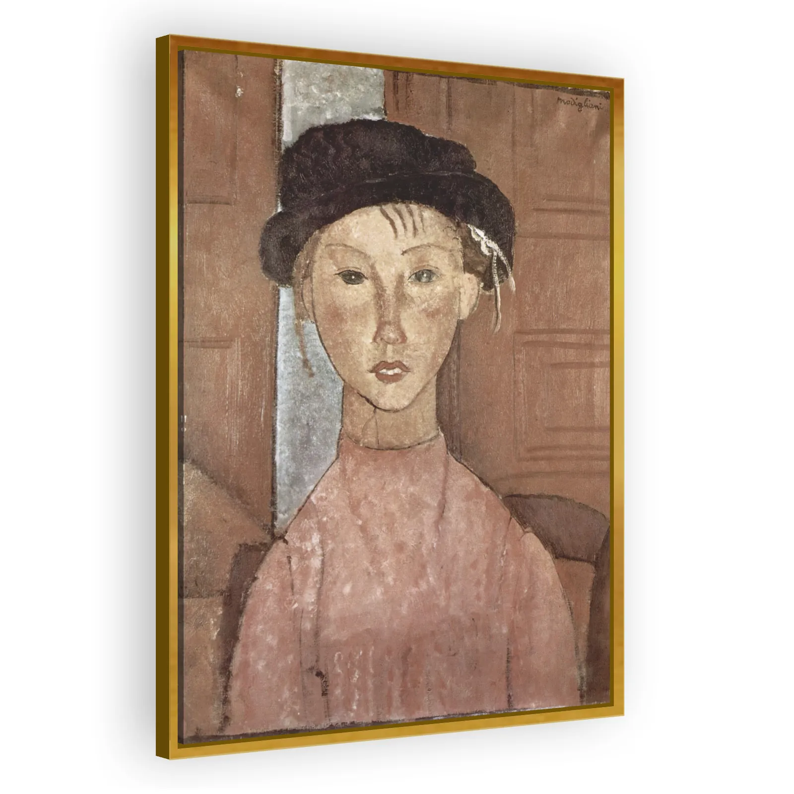 Mädchen mit Hut by Amedeo Modigliani - view 3 thumbnail