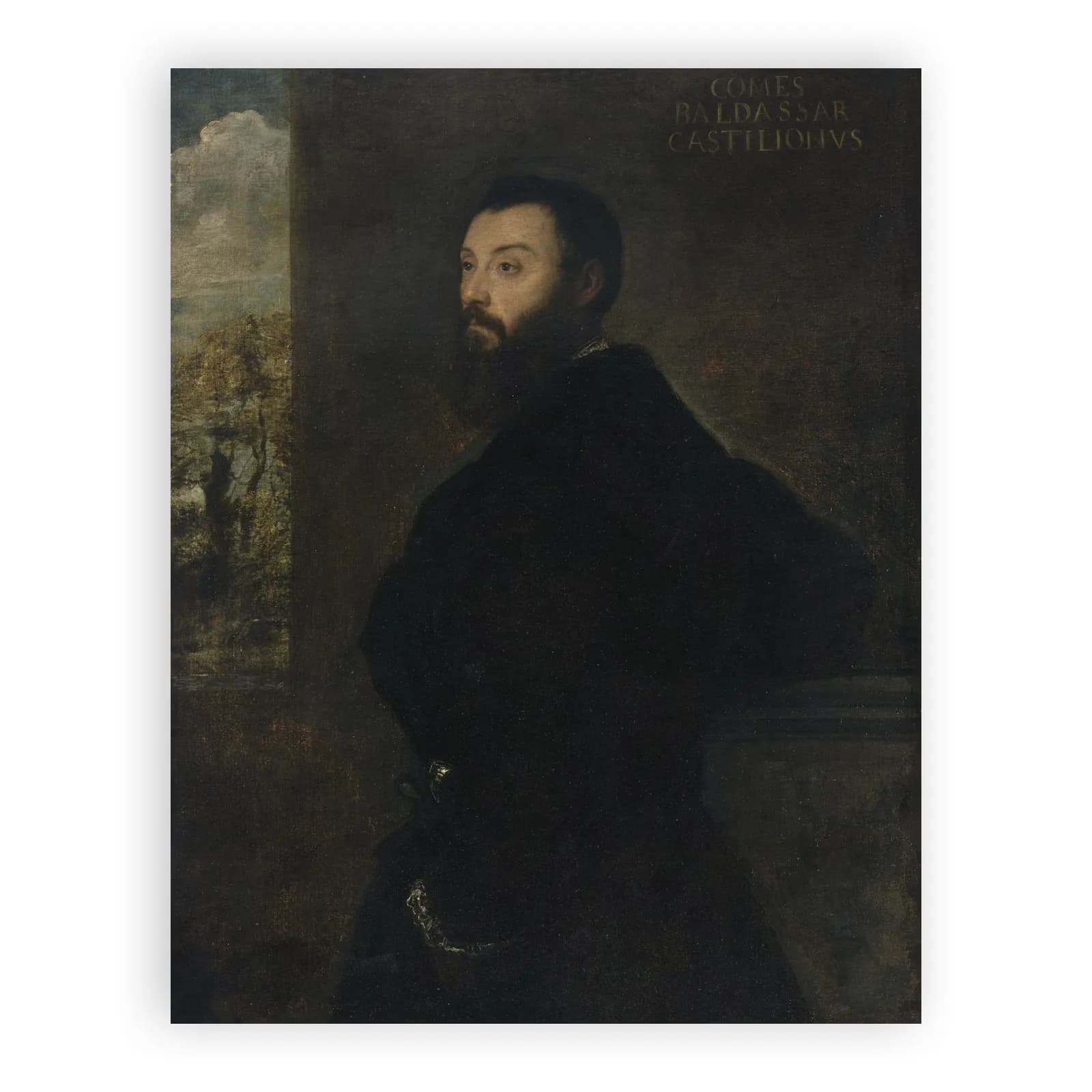 Portrait of Baldassare Castiglione (c.1478–1529), Diplomat and Author by Titian - view 6 thumbnail