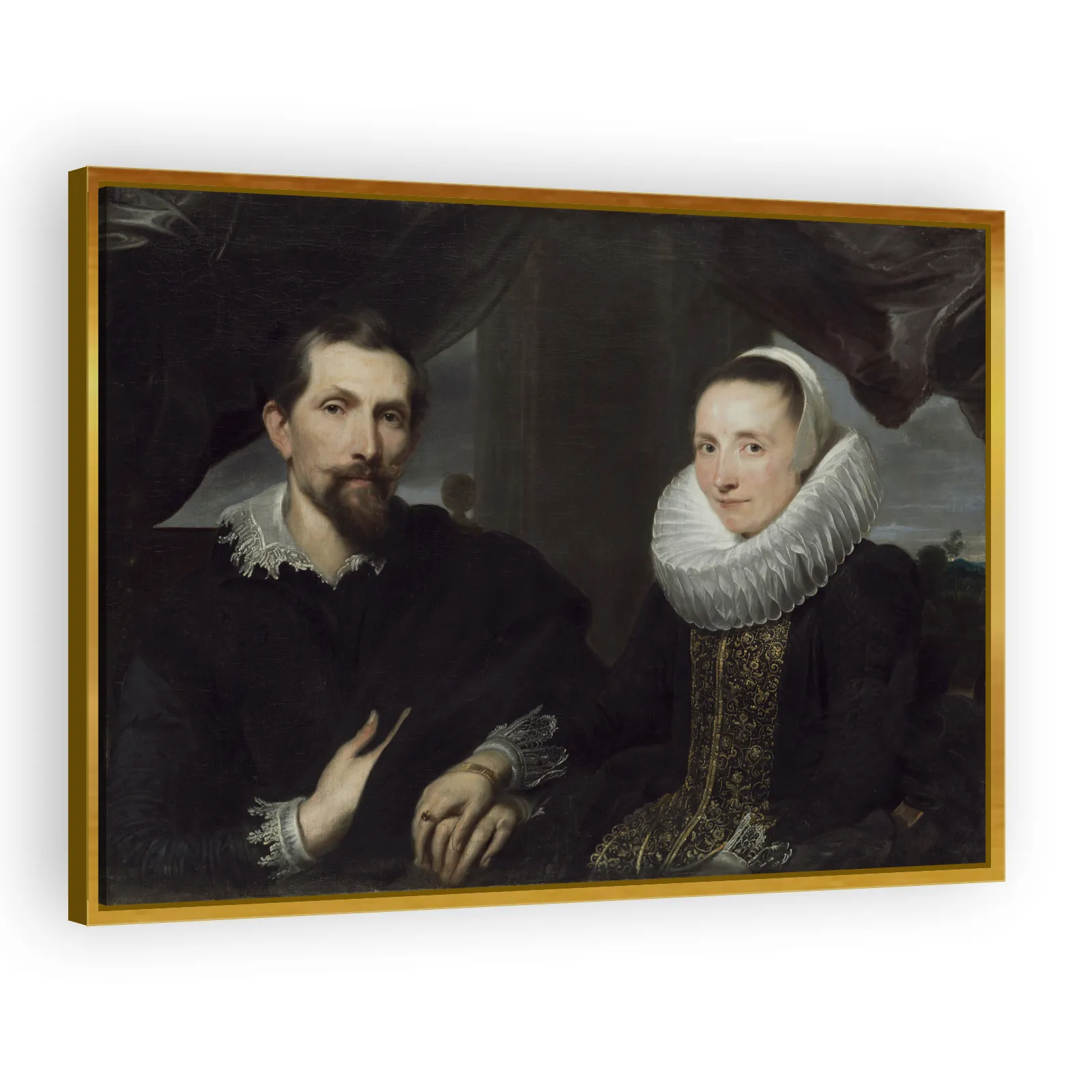 Portrait of Frans Snyders and his Wife by Anthony Van Dyck - view 3 thumbnail