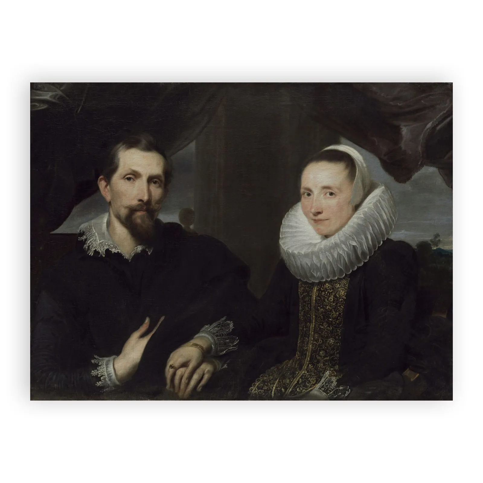 Portrait of Frans Snyders and his Wife by Anthony Van Dyck - view 6 thumbnail