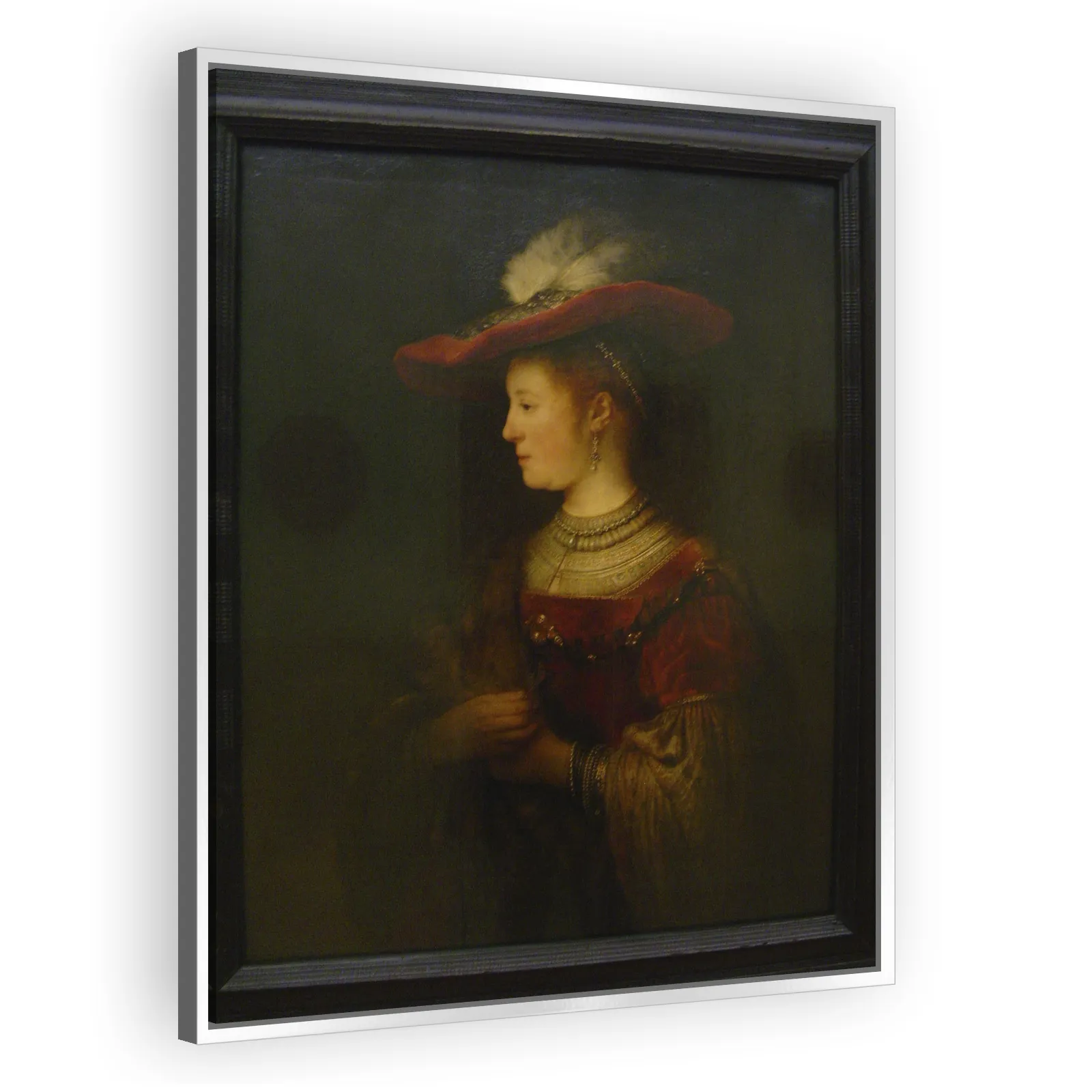 Saskia in a Red Hat by Rembrandt Van Rijn - view 4 thumbnail