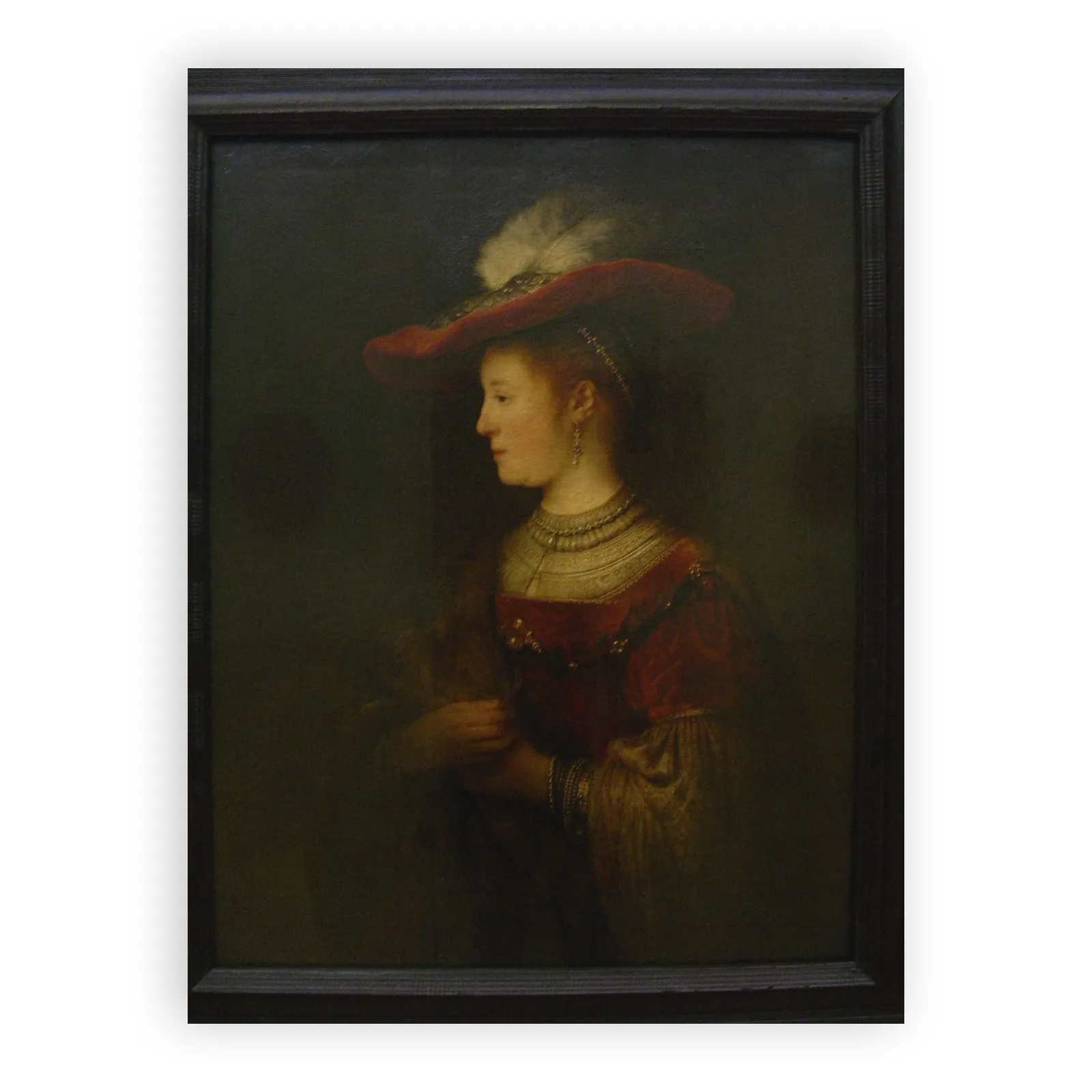 Saskia in a Red Hat by Rembrandt Van Rijn - view 6 thumbnail