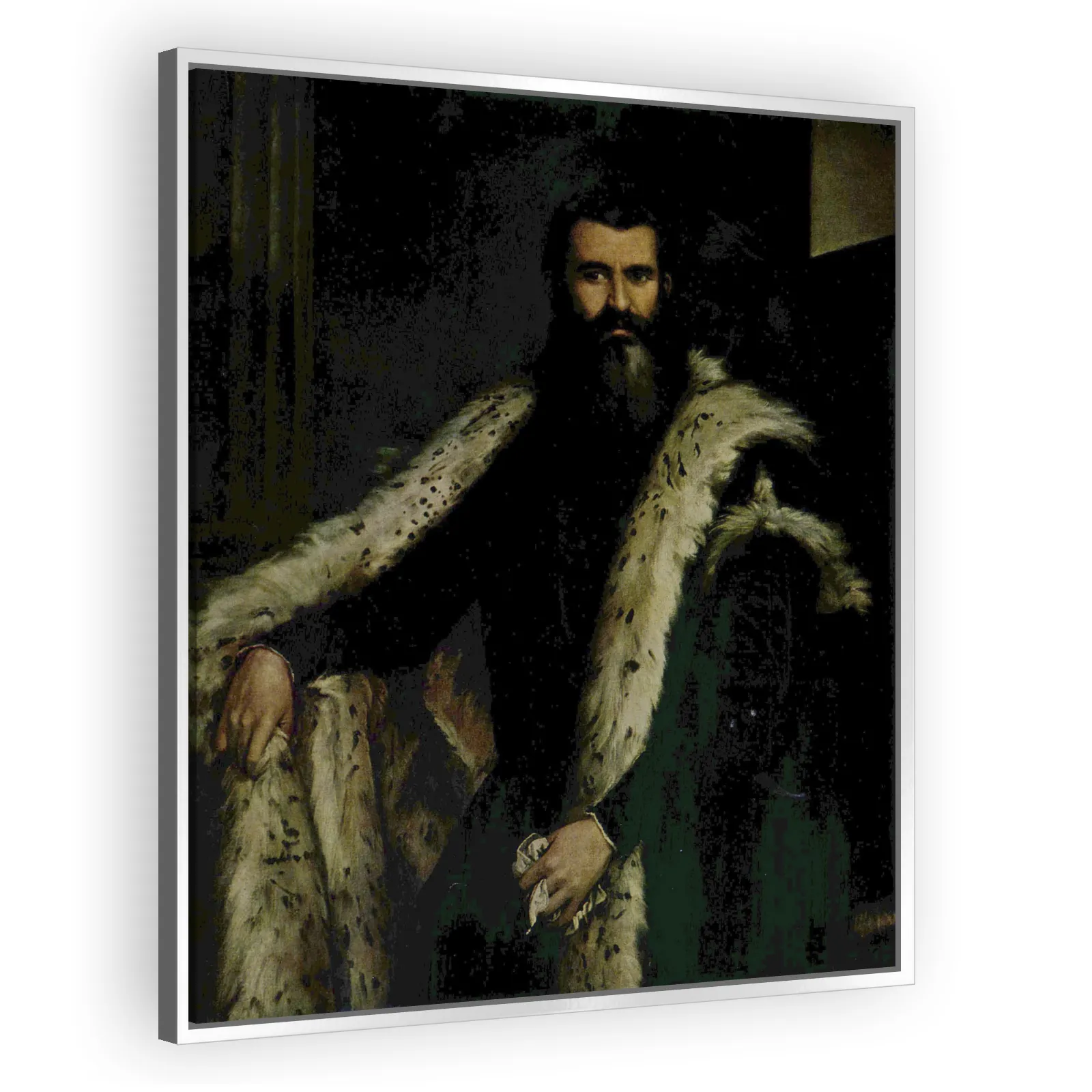 Portrait of a Gentleman in a Fur by Paolo Veronese - view 4 thumbnail
