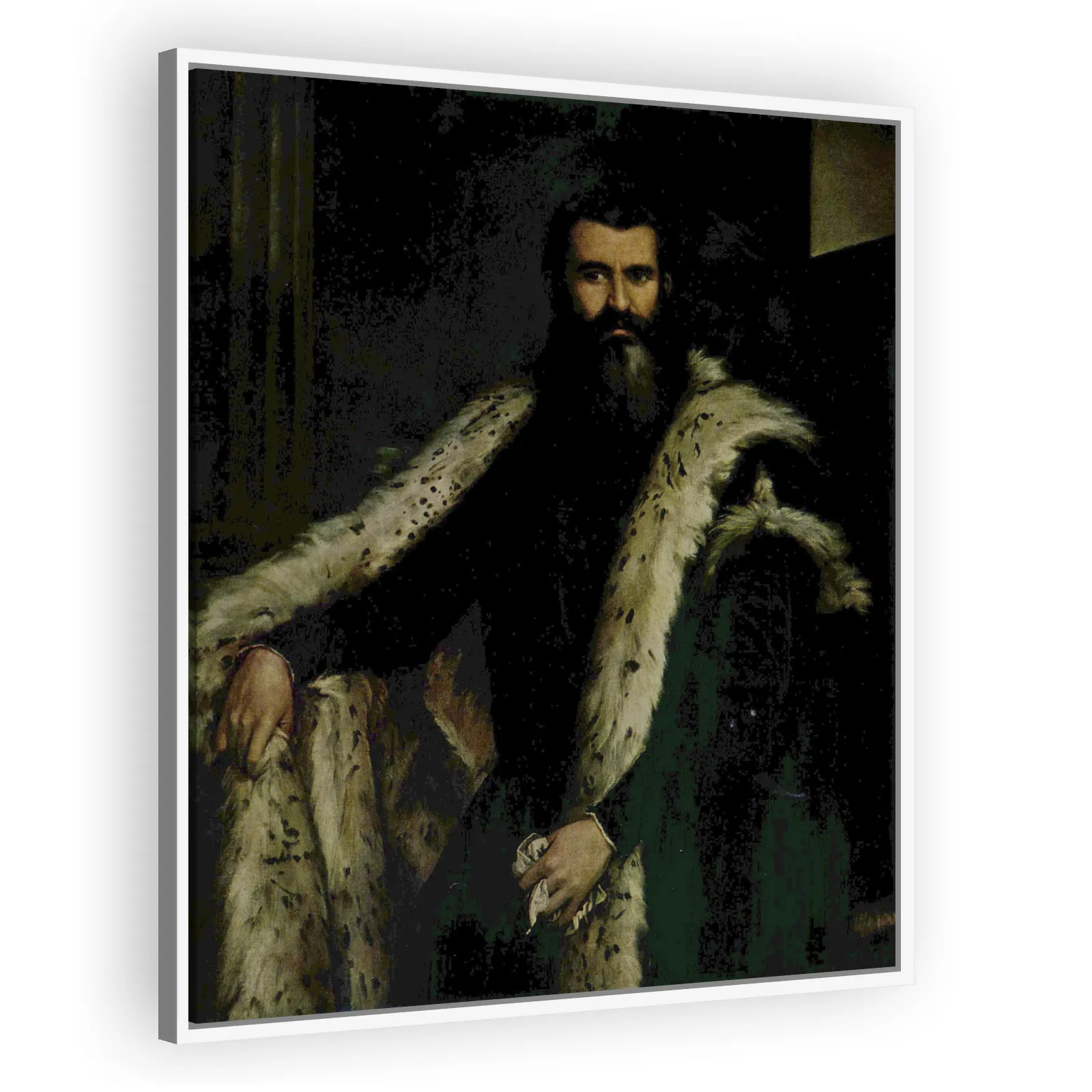 Portrait of a Gentleman in a Fur by Paolo Veronese - view 5 thumbnail