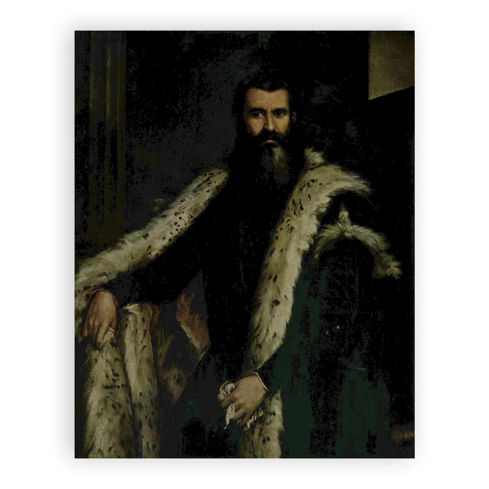 Portrait of a Gentleman in a Fur by Paolo Veronese - view 6 thumbnail