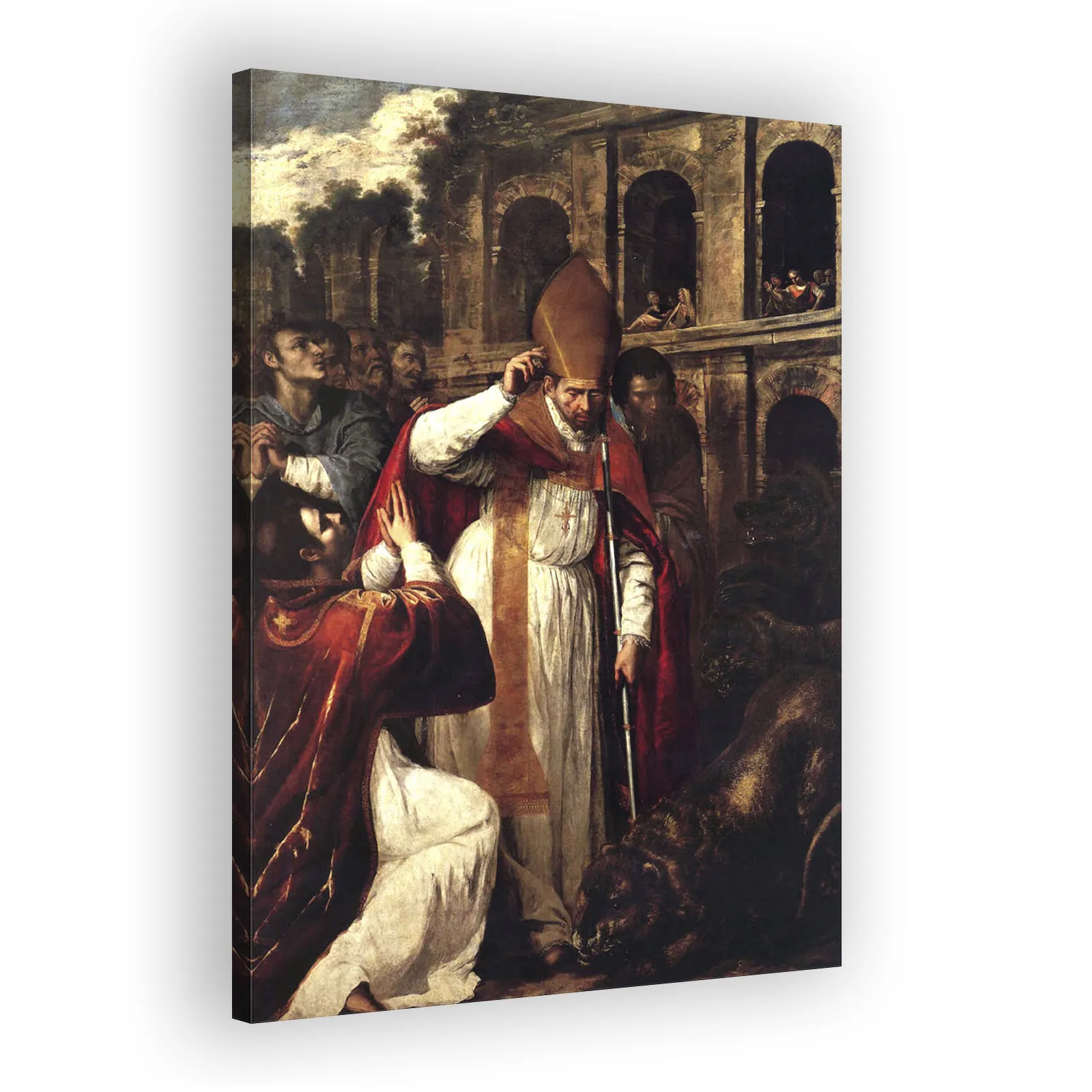 The Martyrdom of St Januarius in the Amphitheatre at Pozzuoli by Artemisia Gentileschi - view 2 thumbnail