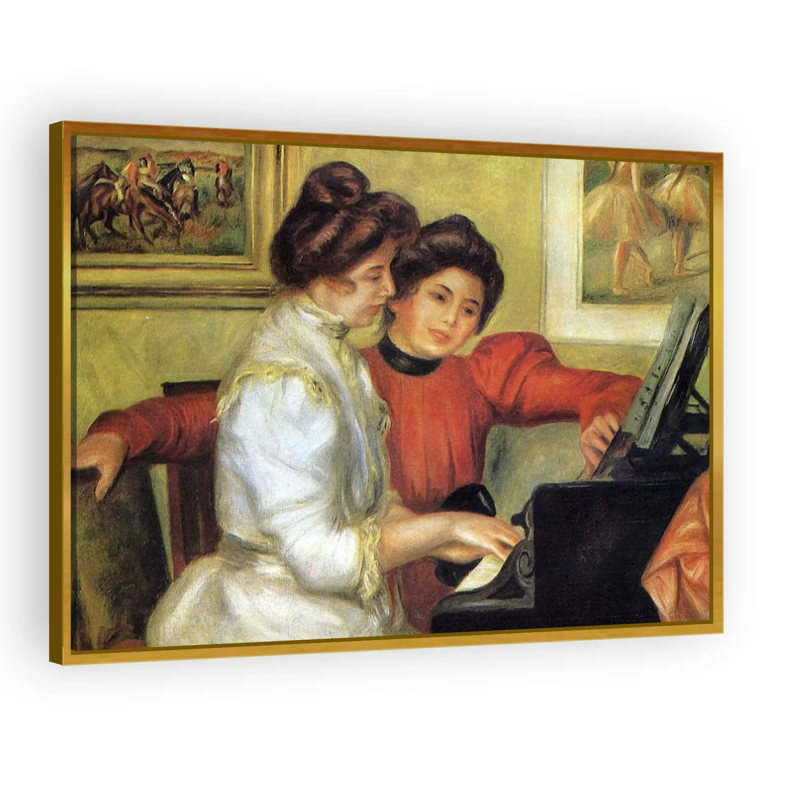 Yvonne and Christine Lerolle at the Piano by Pierre Auguste Renoir - view 3 thumbnail