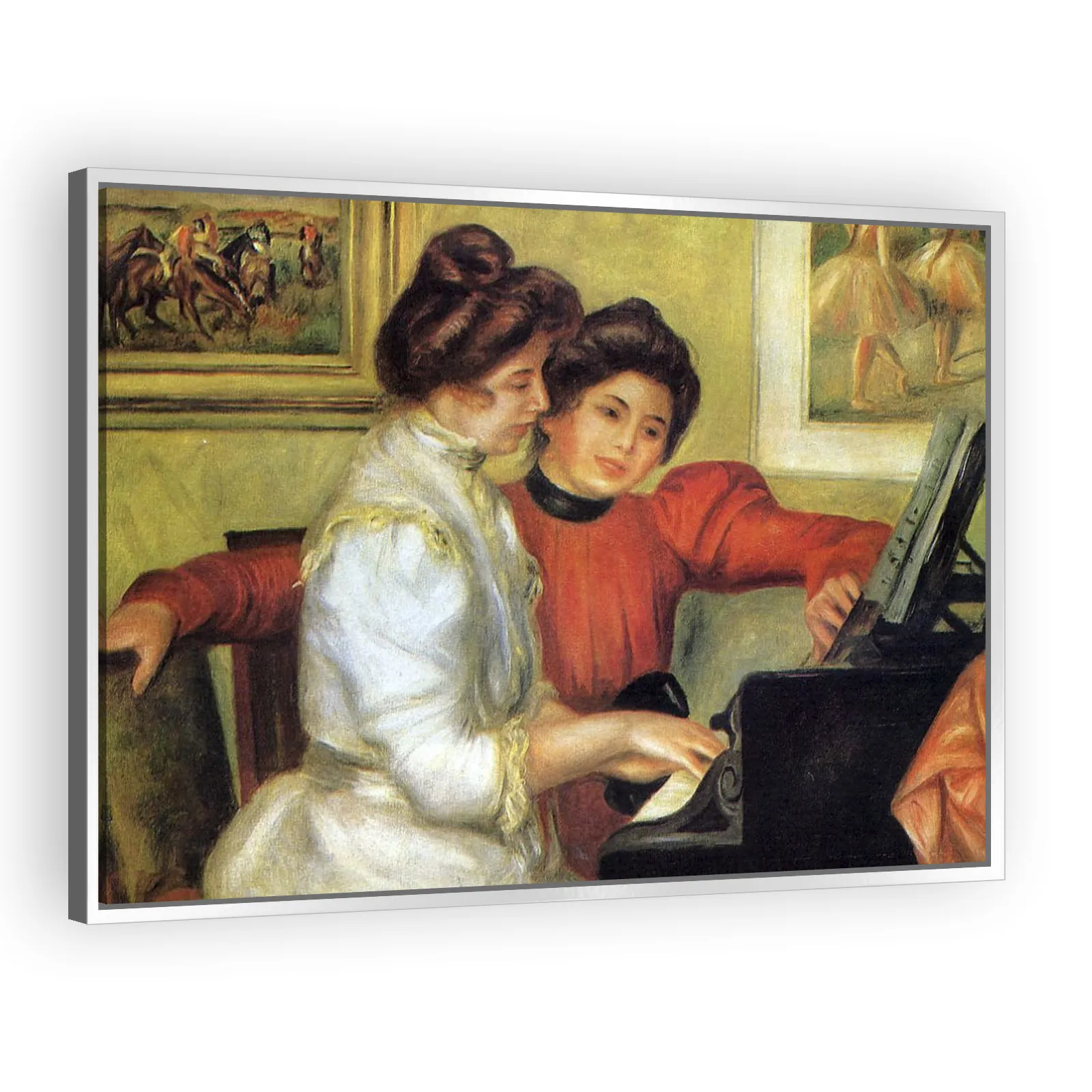 Yvonne and Christine Lerolle at the Piano by Pierre Auguste Renoir - view 4 thumbnail