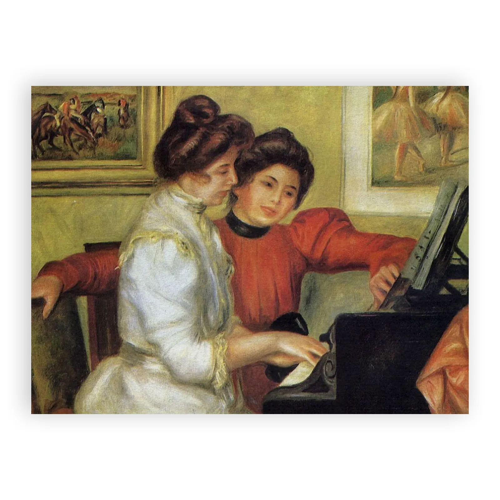 Yvonne and Christine Lerolle at the Piano by Pierre Auguste Renoir - view 6 thumbnail
