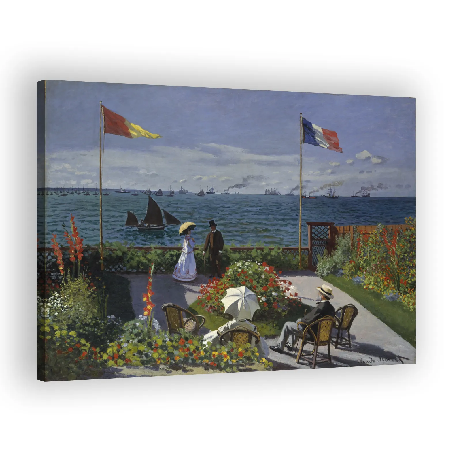 Garden at Sainte-Adresse by Claude Monet - view 2 thumbnail