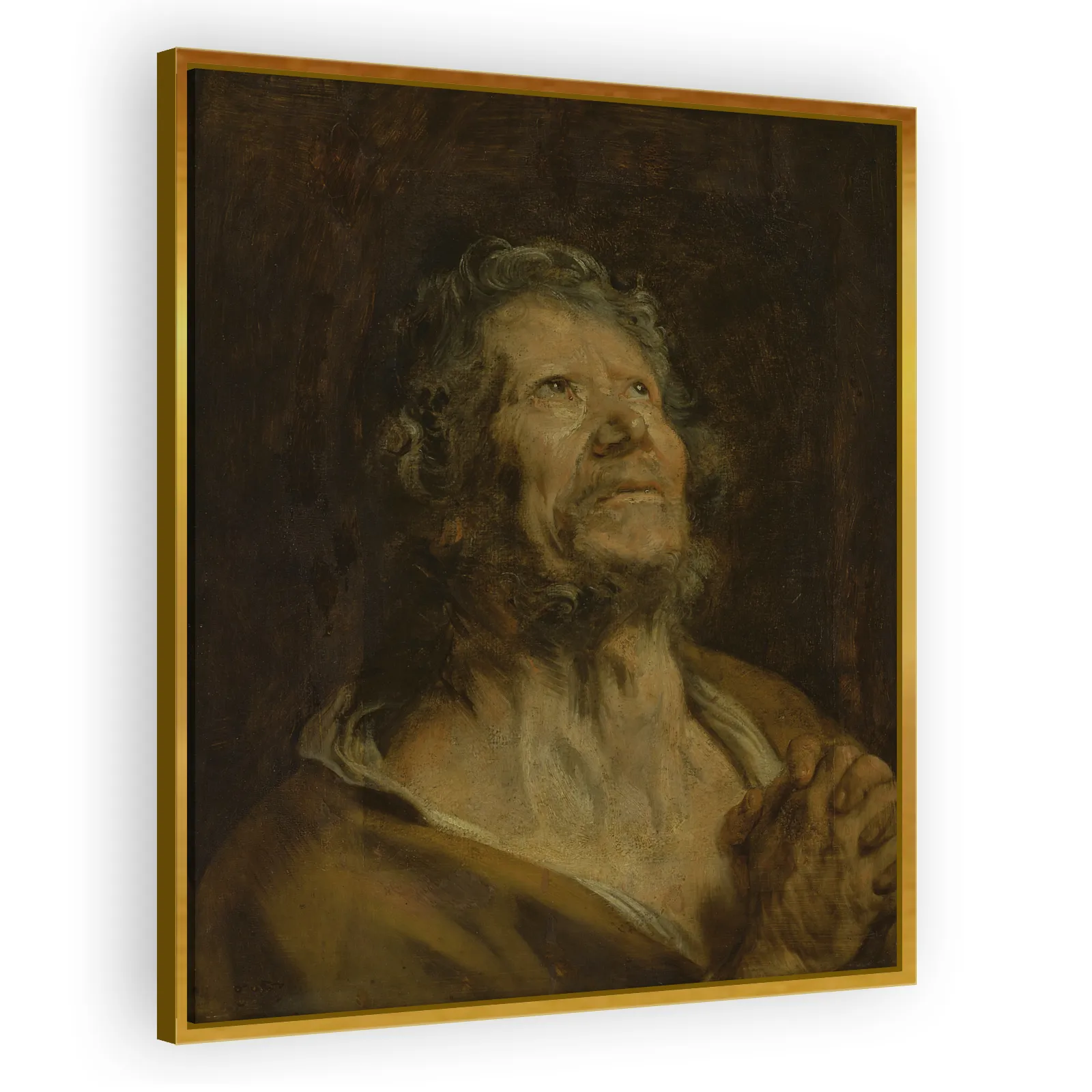 An Apostle with Folded Hands by Anthony Van Dyck - view 3 thumbnail