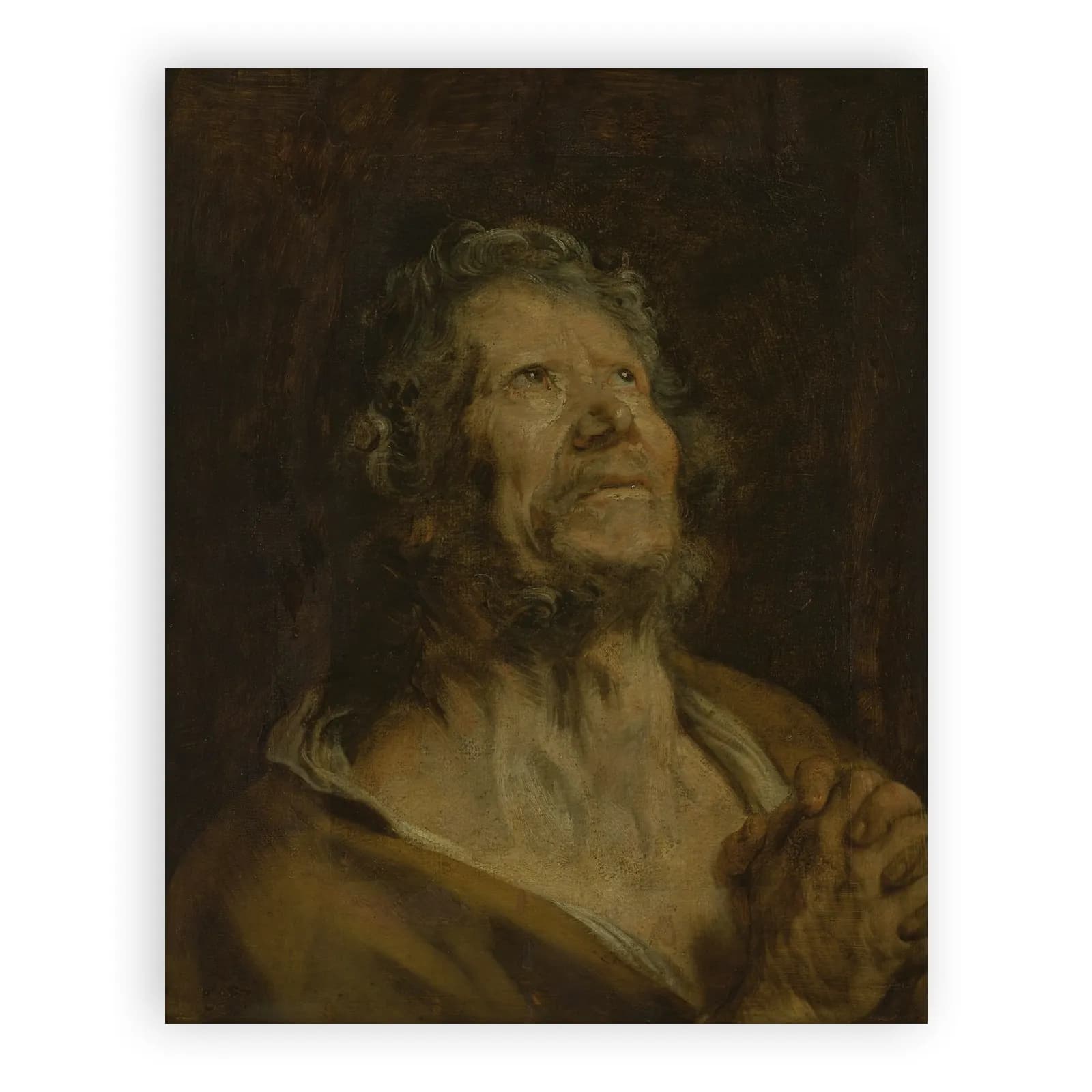 An Apostle with Folded Hands by Anthony Van Dyck - view 6 thumbnail
