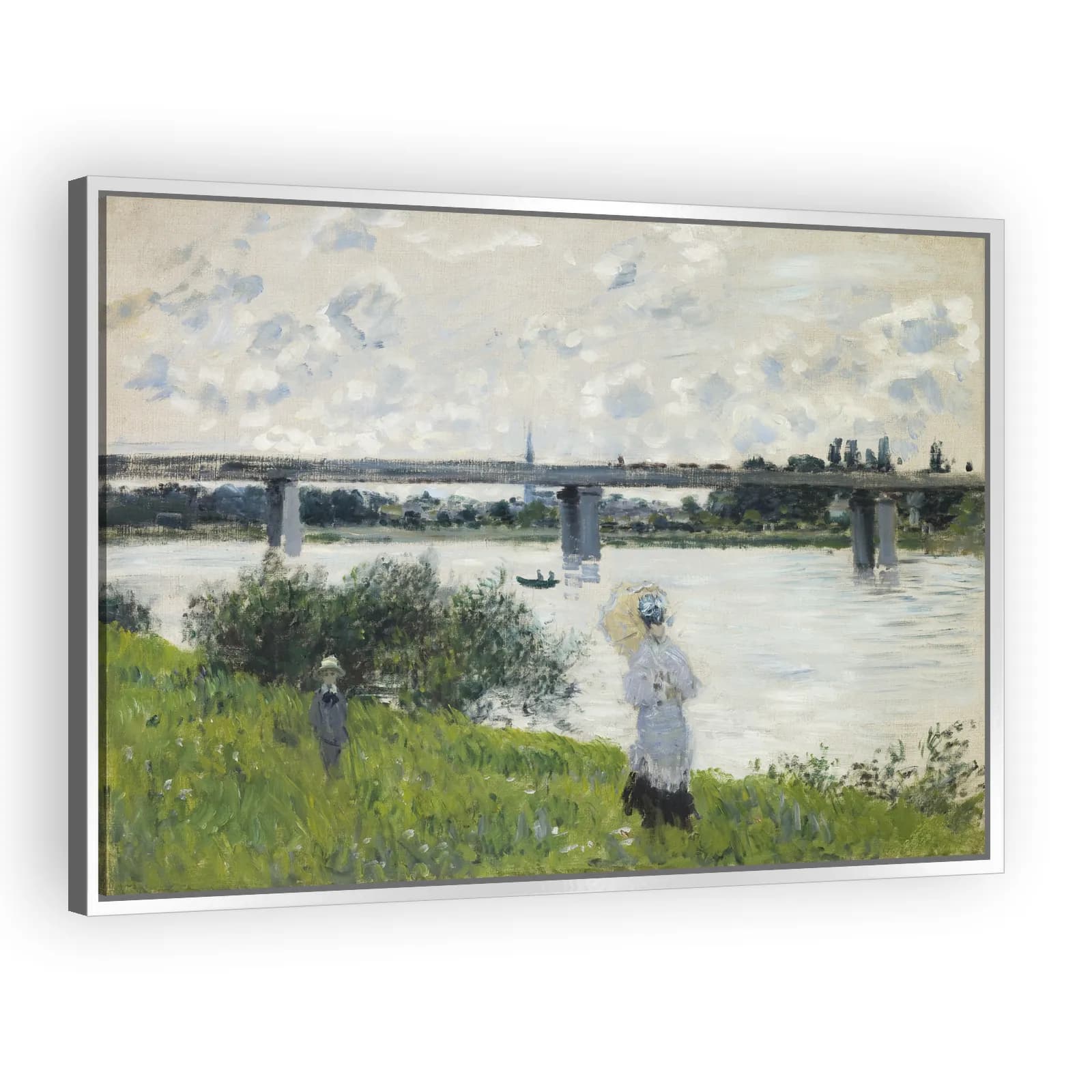 The Promenade with the Railroad Bridge, Argenteuil by Claude Monet - view 4 thumbnail