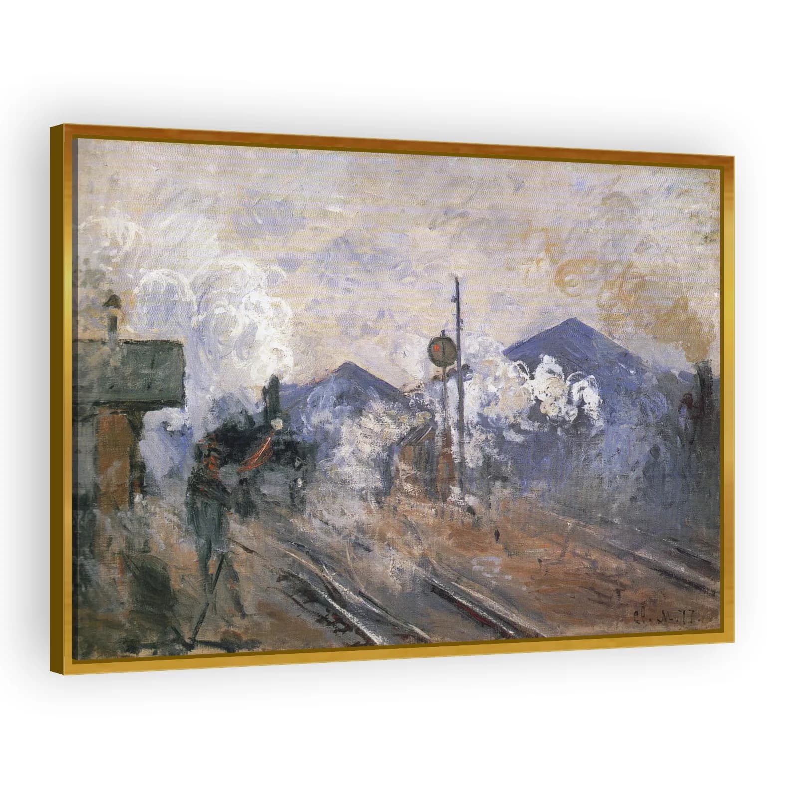 Train Tracks at Saint-Lazare Station by Claude Monet - view 3 thumbnail