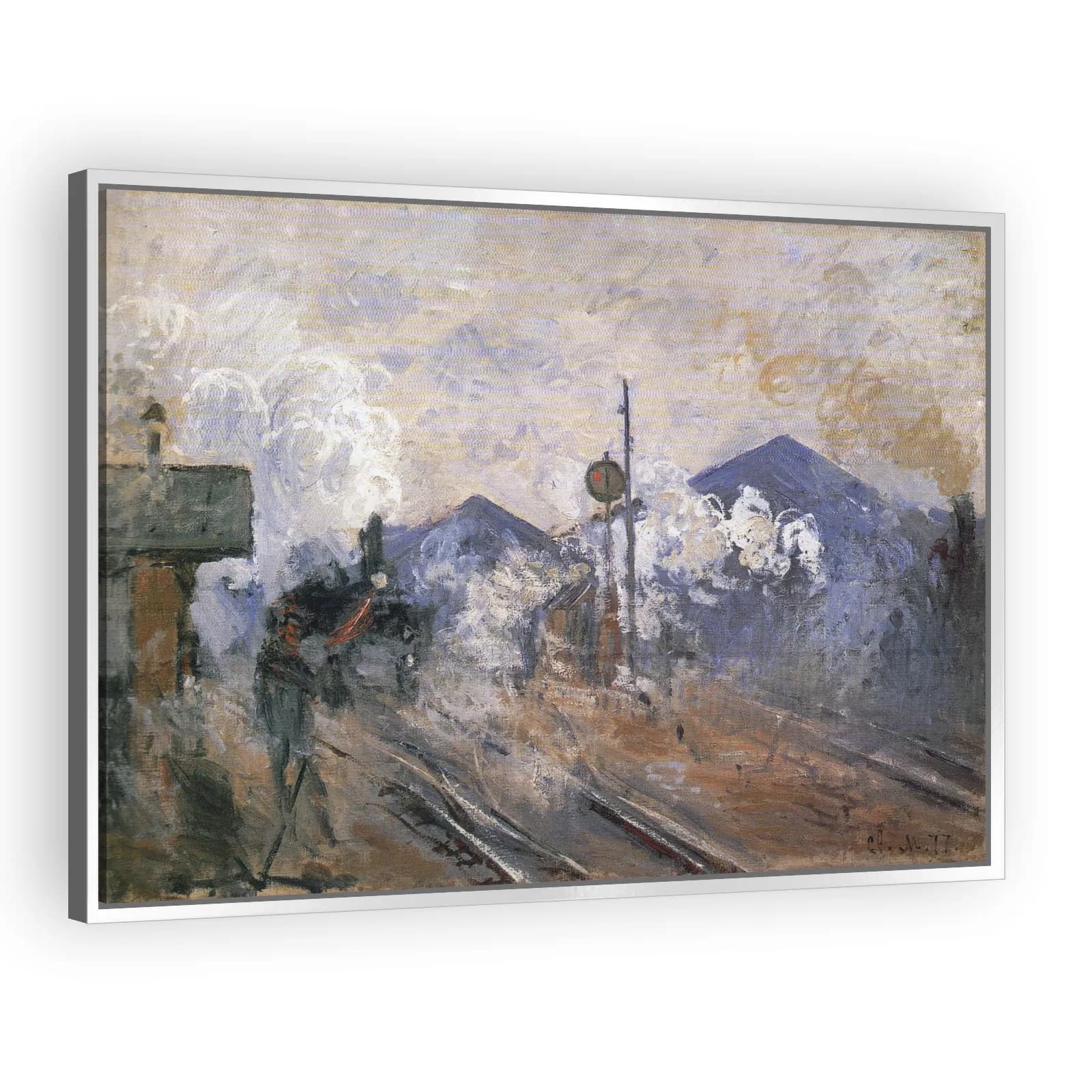 Train Tracks at Saint-Lazare Station by Claude Monet - view 4 thumbnail