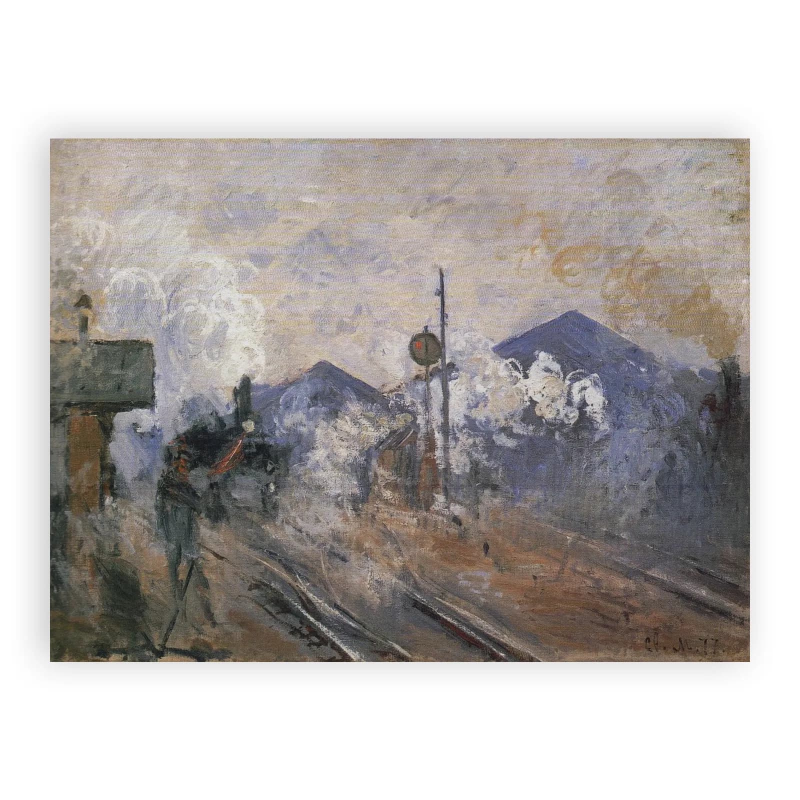 Train Tracks at Saint-Lazare Station by Claude Monet - view 6 thumbnail