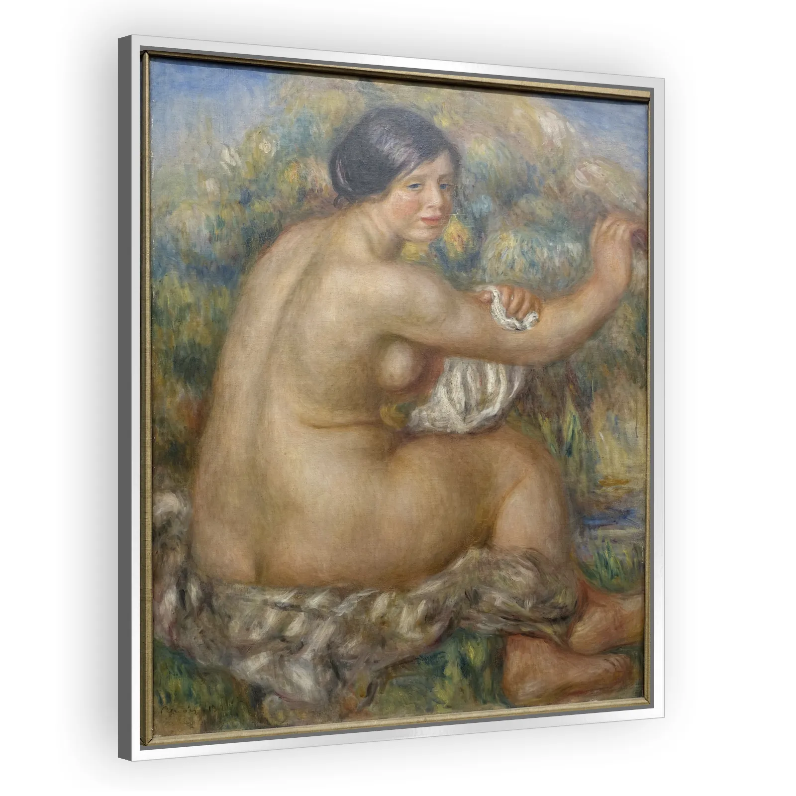 Banhista enxugando o braço direito by Pierre Auguste Renoir - view 4 thumbnail