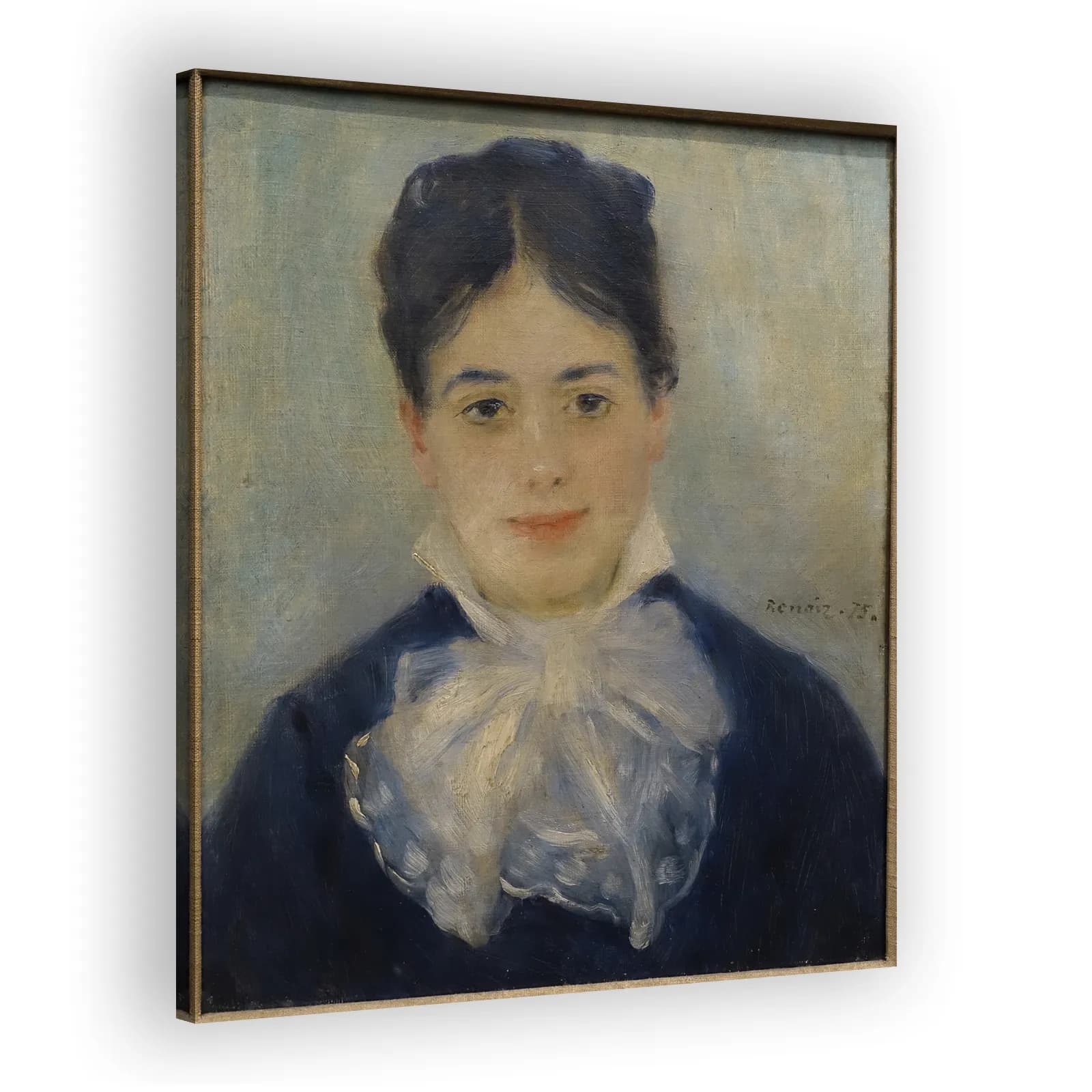 Lady Smiling (Portrait of Alphonsine Fournaise) by Pierre Auguste Renoir - view 2 thumbnail