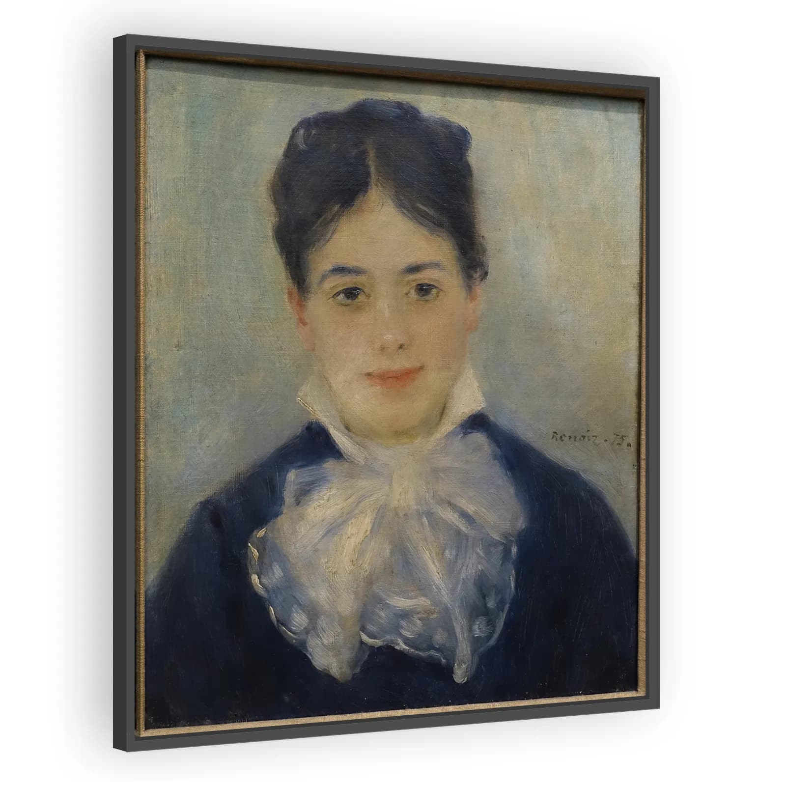 Lady Smiling (Portrait of Alphonsine Fournaise) by Pierre Auguste Renoir