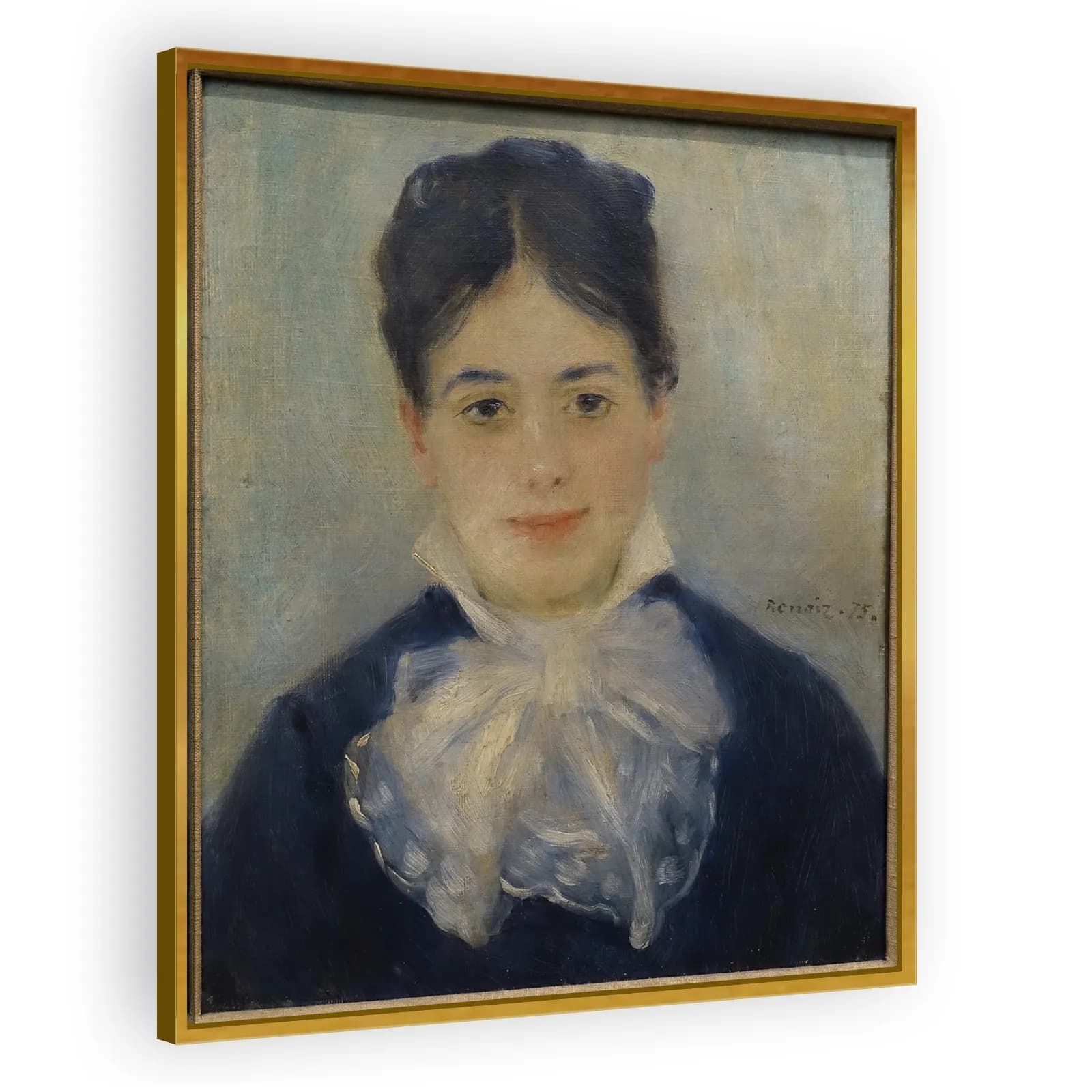 Lady Smiling (Portrait of Alphonsine Fournaise) by Pierre Auguste Renoir - view 3 thumbnail