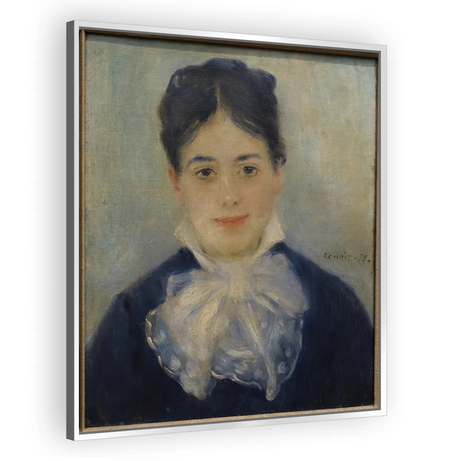 Lady Smiling (Portrait of Alphonsine Fournaise) by Pierre Auguste Renoir - view 4 thumbnail