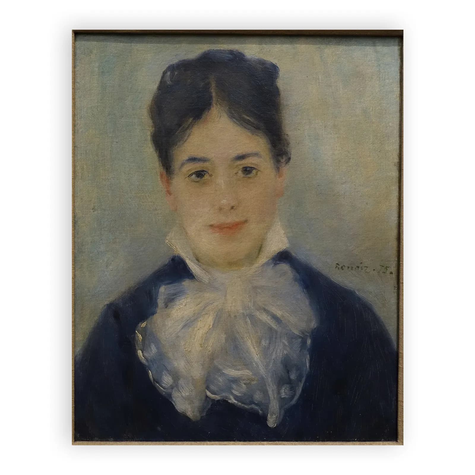 Lady Smiling (Portrait of Alphonsine Fournaise) by Pierre Auguste Renoir - view 6 thumbnail