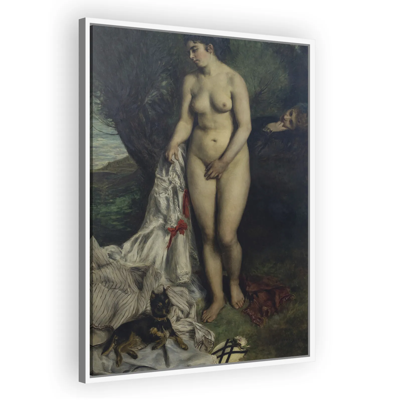 Bather with a Griffon Dog by Pierre Auguste Renoir - view 5 thumbnail