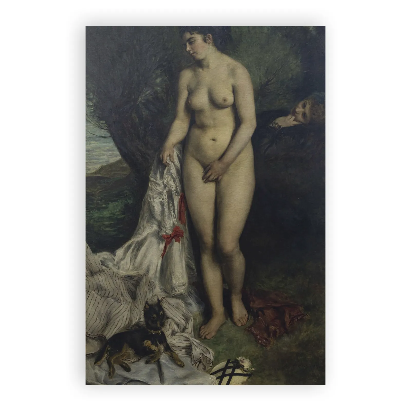 Bather with a Griffon Dog by Pierre Auguste Renoir - view 6 thumbnail