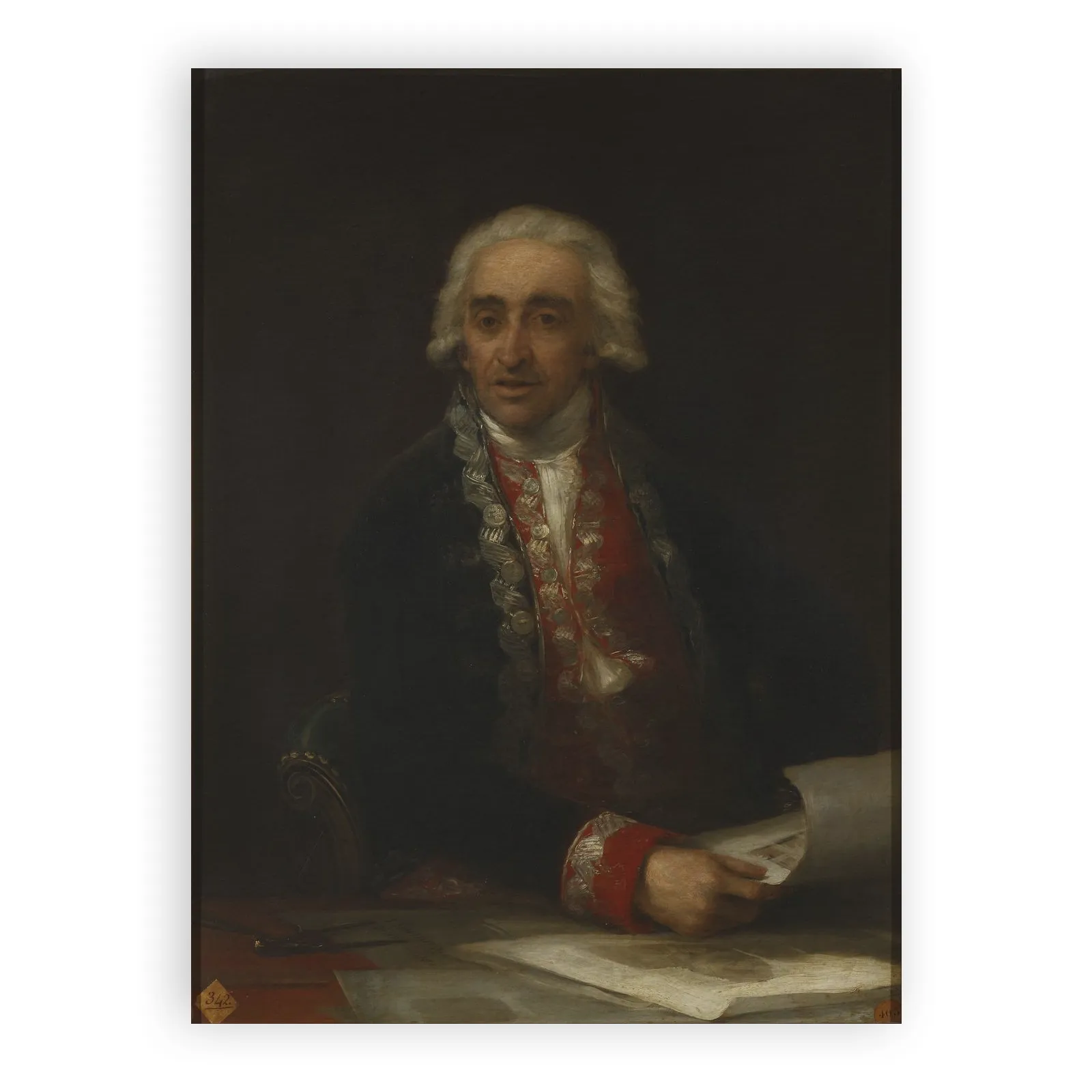Portrait of Juan de Villanueva by Francisco Goya - view 6 thumbnail