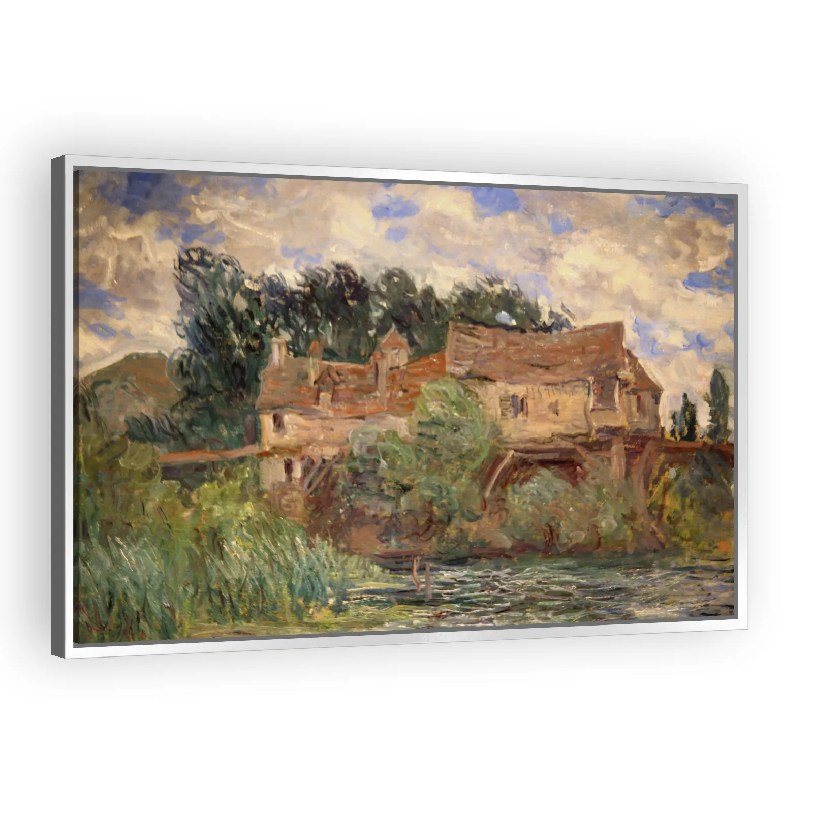 Houses on the Old Bridge at Vernon by Claude Monet - view 4 thumbnail