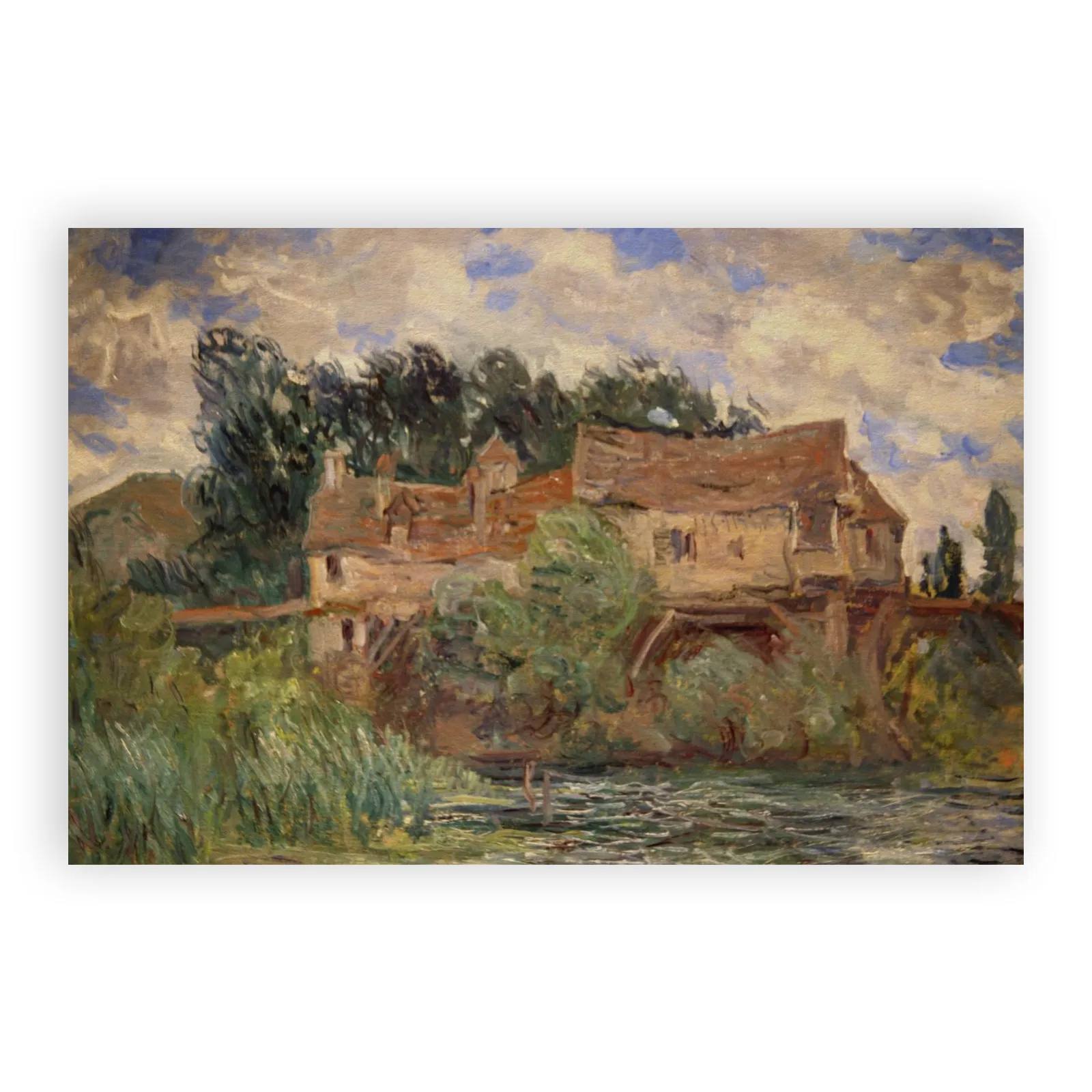 Houses on the Old Bridge at Vernon by Claude Monet - view 6 thumbnail