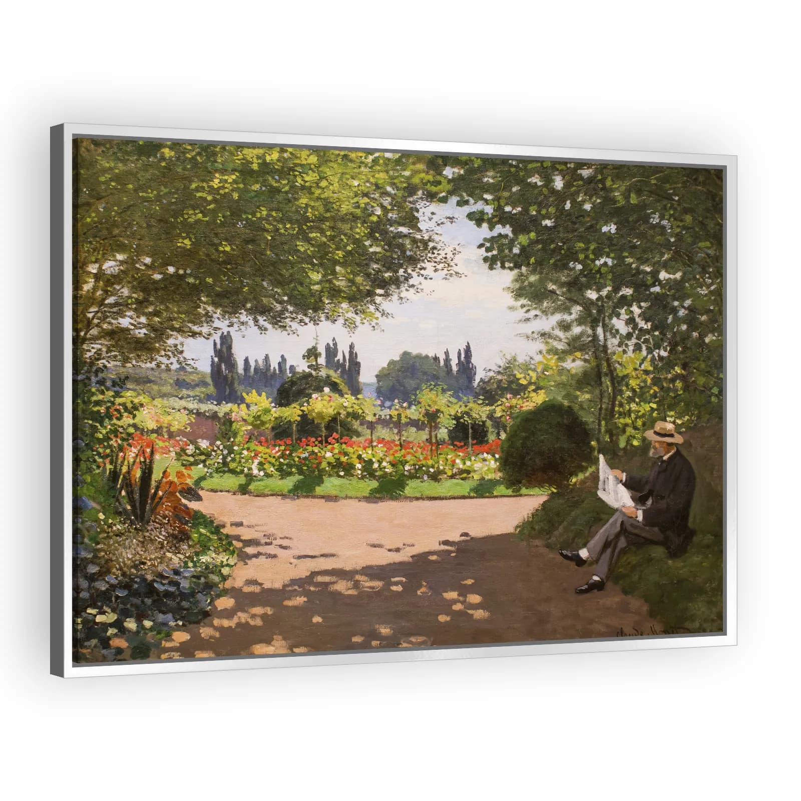 Adolphe Monet in the Garden of Le Coteau at Sainte-Adresse by Claude Monet - view 4 thumbnail