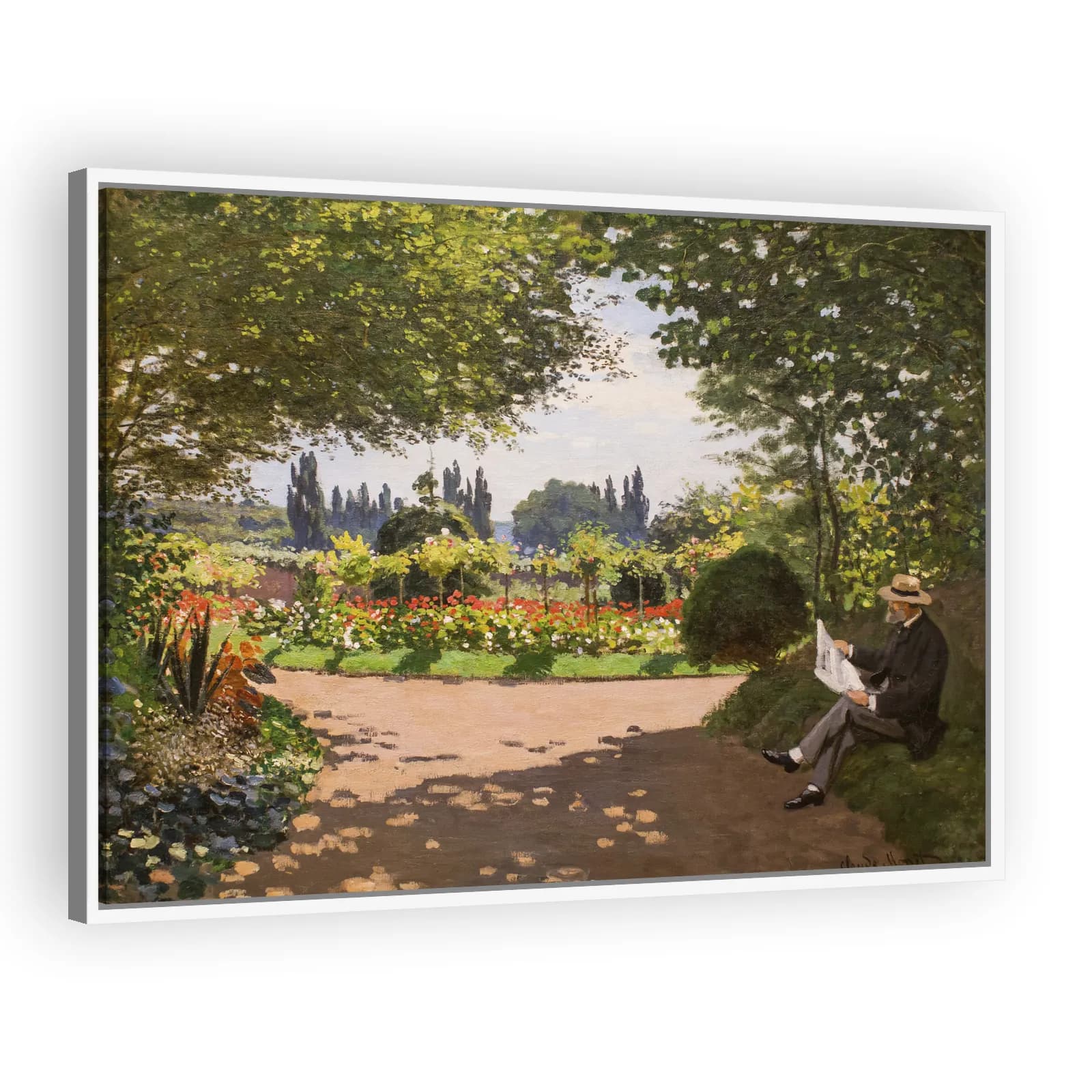 Adolphe Monet in the Garden of Le Coteau at Sainte-Adresse by Claude Monet - view 5 thumbnail
