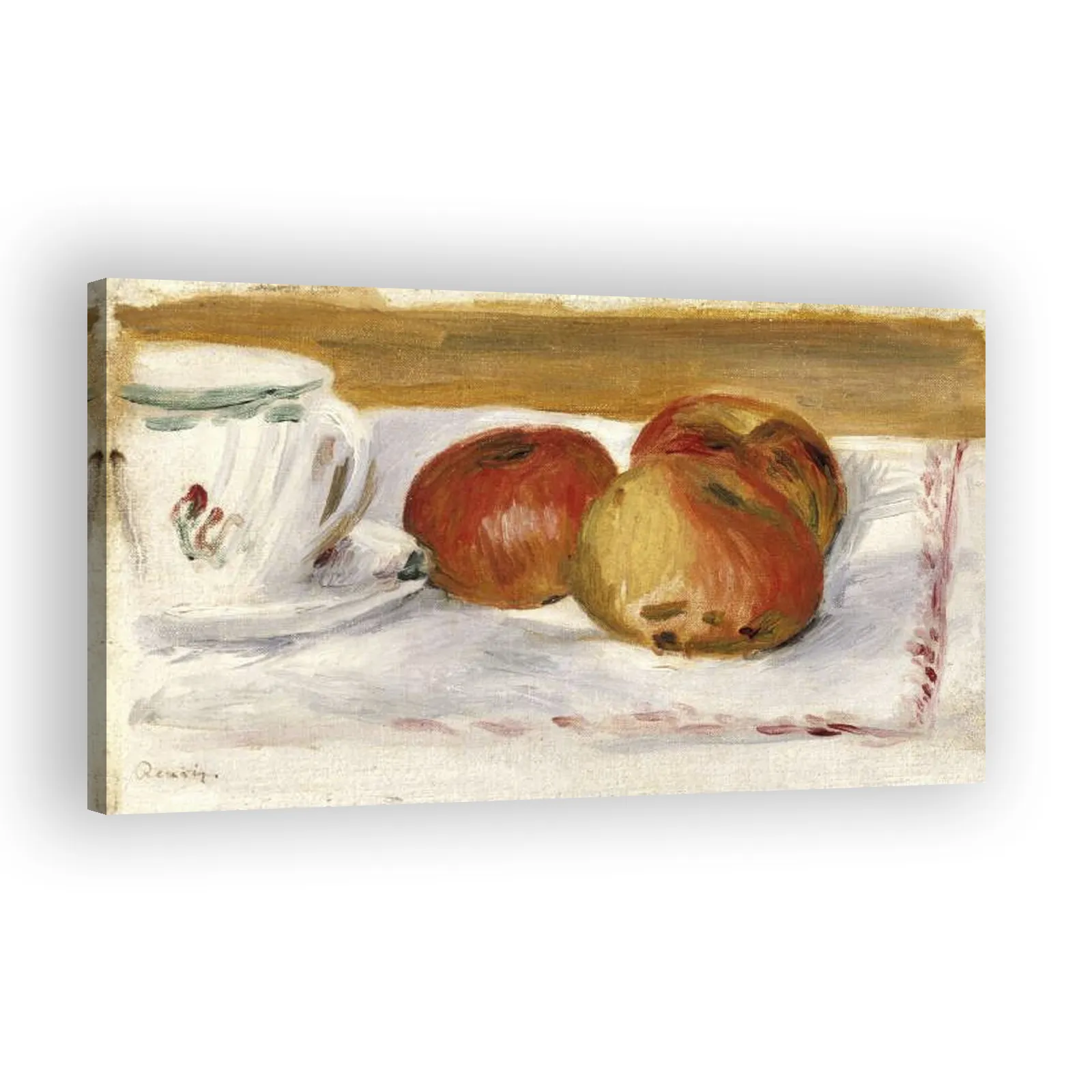 Apples and Teacup by Pierre Auguste Renoir - view 2 thumbnail