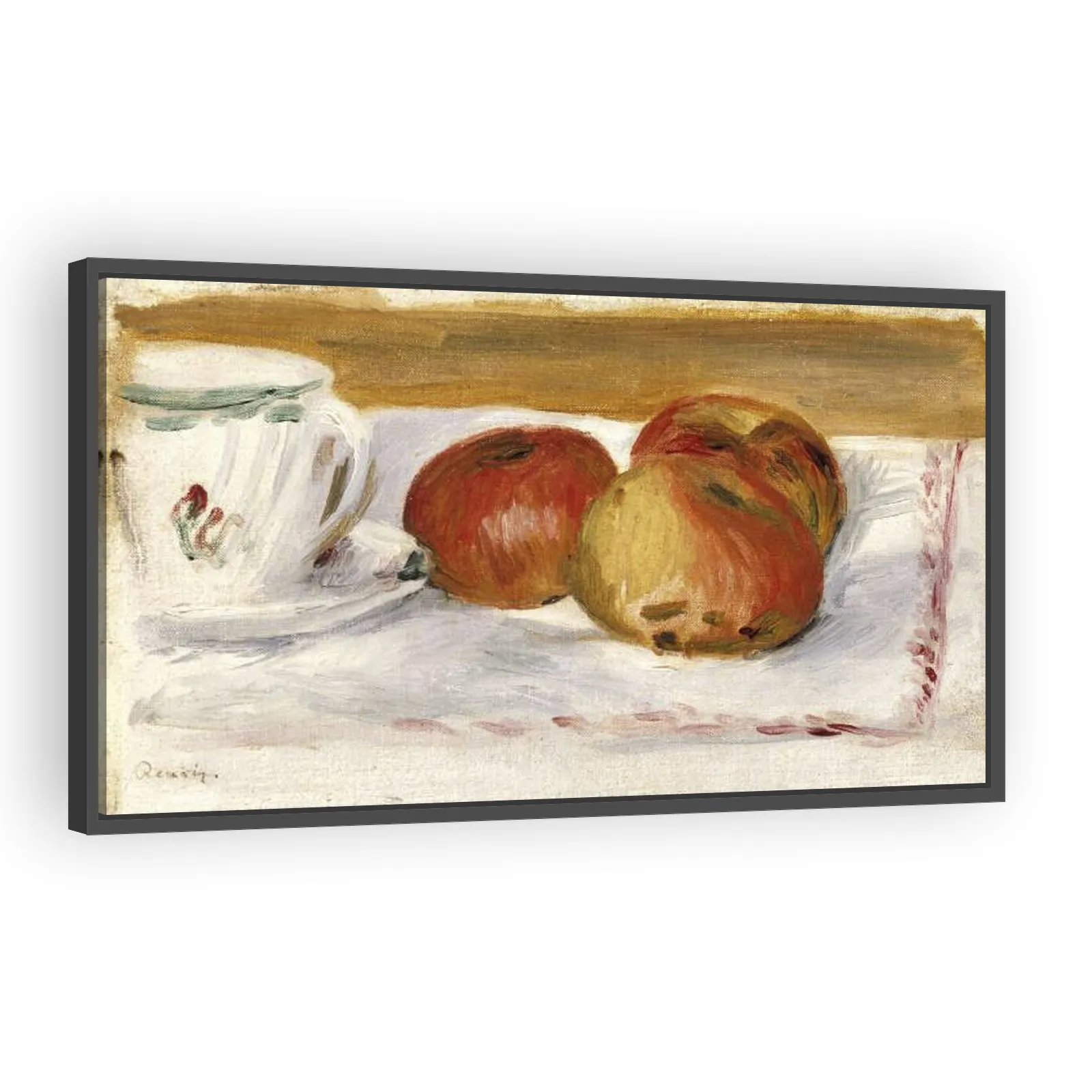 Apples and Teacup by Pierre Auguste Renoir