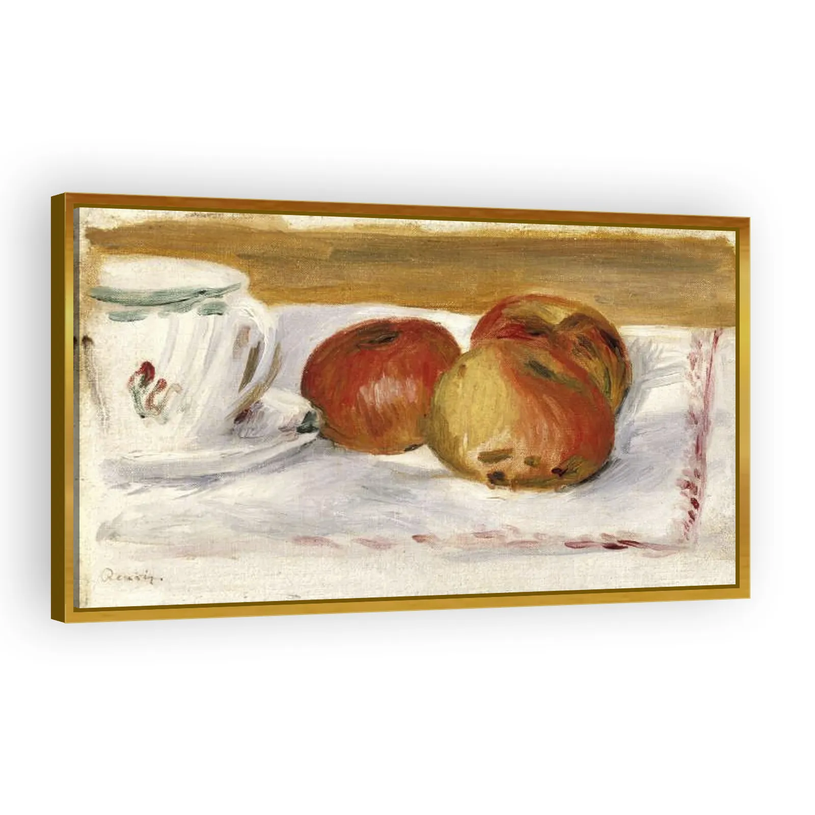 Apples and Teacup by Pierre Auguste Renoir - view 3 thumbnail