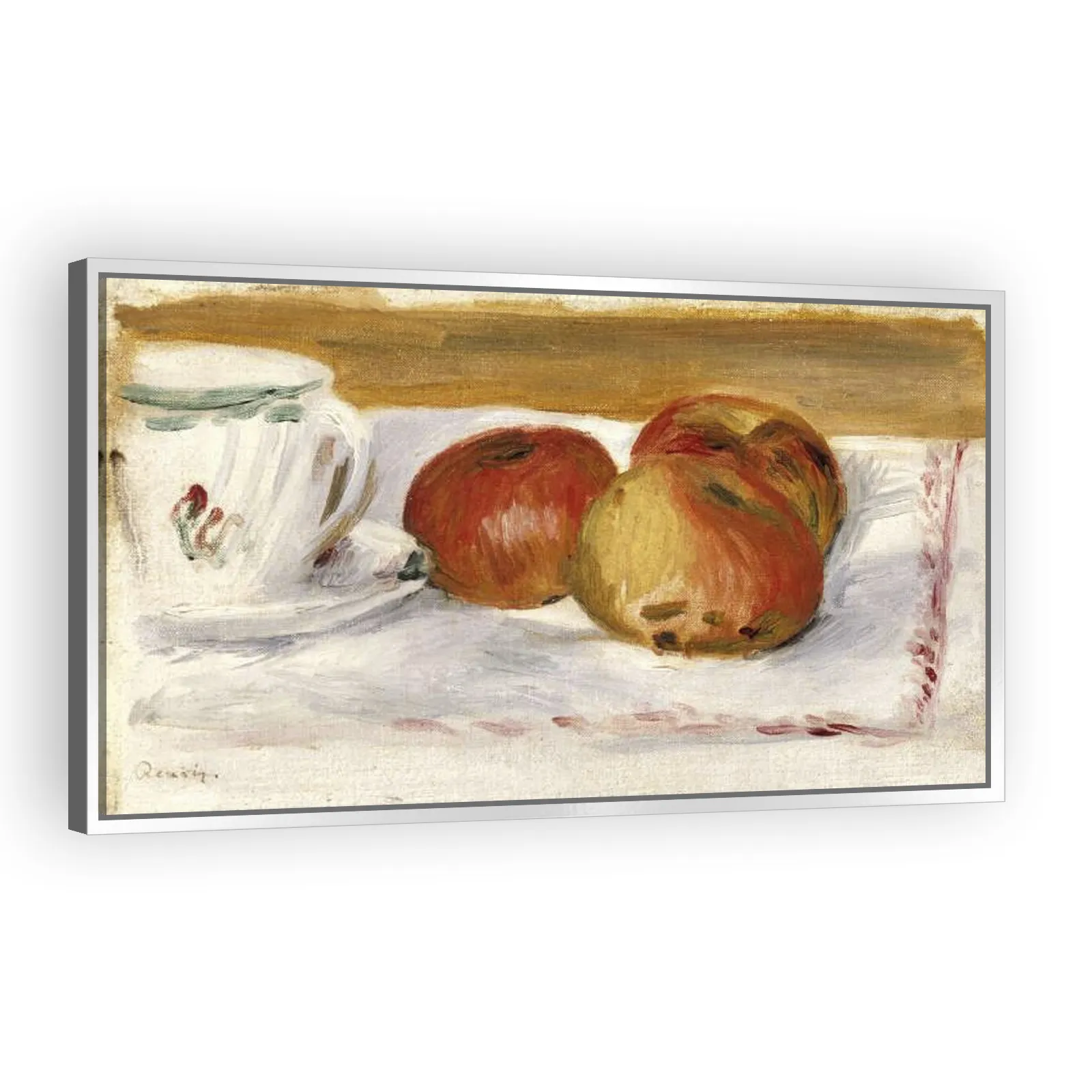 Apples and Teacup by Pierre Auguste Renoir - view 4 thumbnail