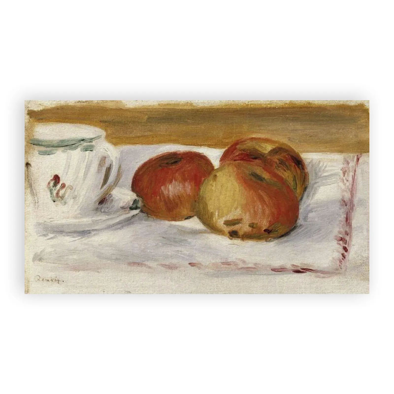 Apples and Teacup by Pierre Auguste Renoir - view 6 thumbnail